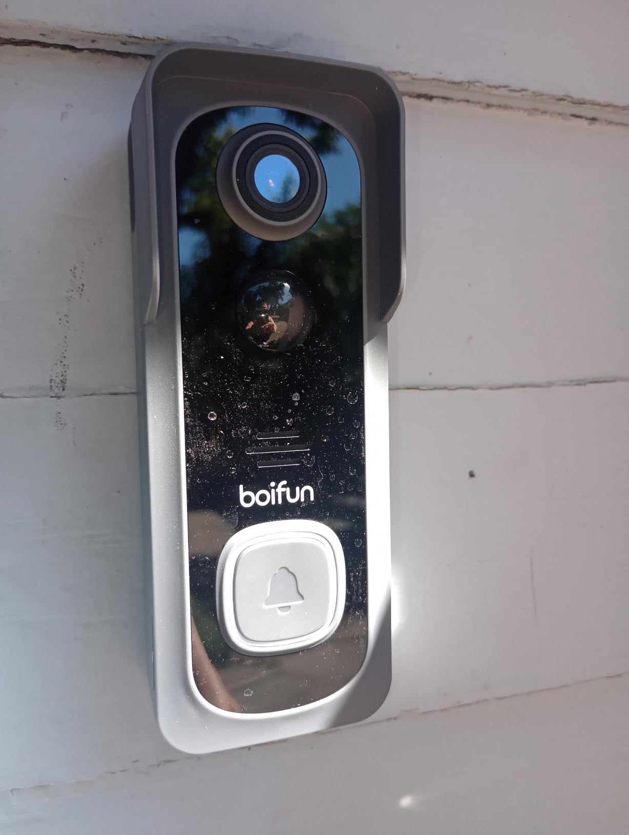 BOIFUN Video Doorbell Camera Wireless - No Subscription Required, 2K HD, 166° Wide View, HDR Night Vision, Motion Alerts, Two-Way Audio & Battery Video Doorbell with Chime, 2.4 GHz Wi-Fi Only customer photo 2
