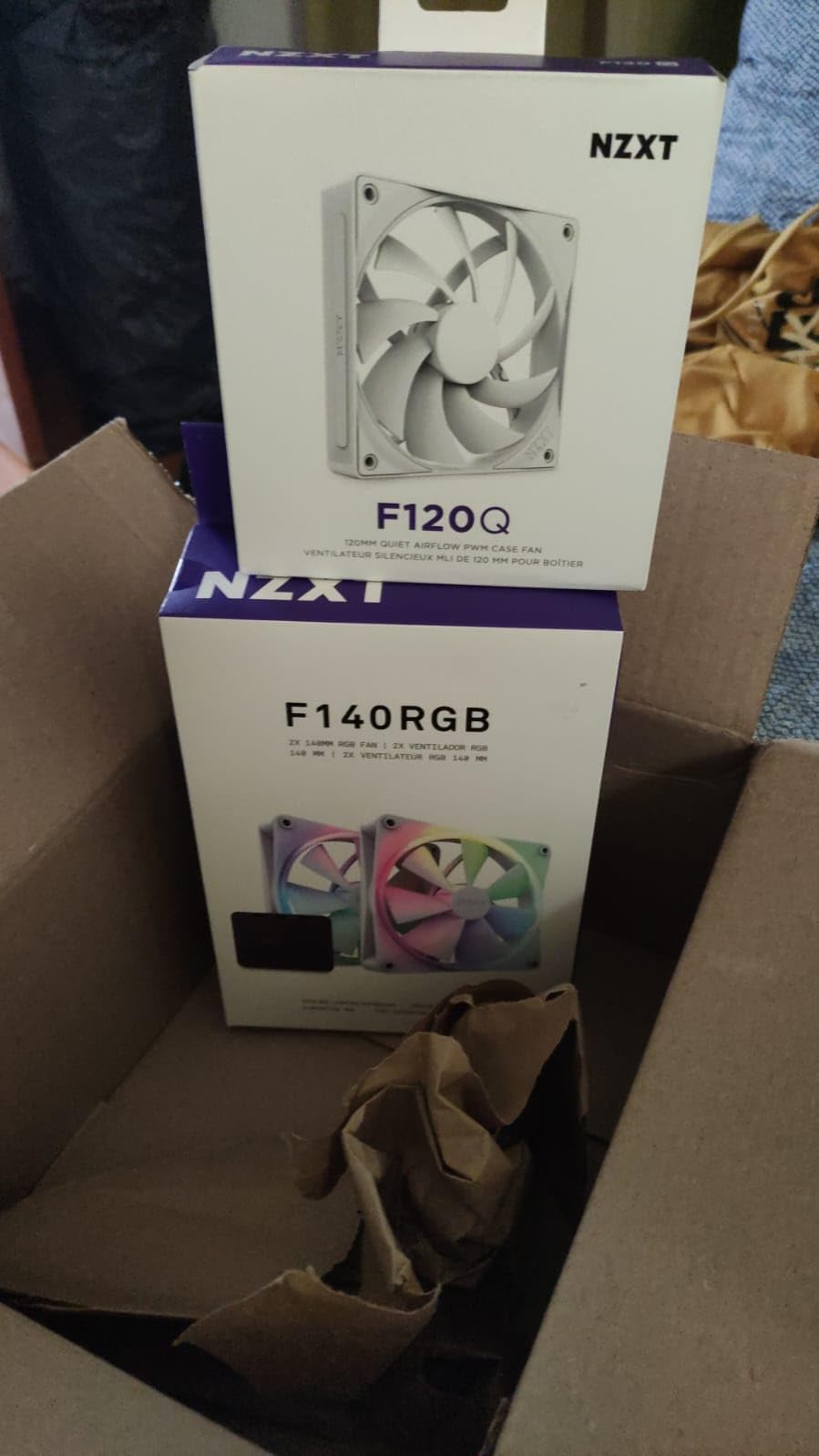 NZXT F120Q - 120mm Quiet Airflow PC Case Fan - Black | 120mm quiet fan for intake or exhaust. Chamfered frame for consistent airflow and low-noise operation. customer photo 2