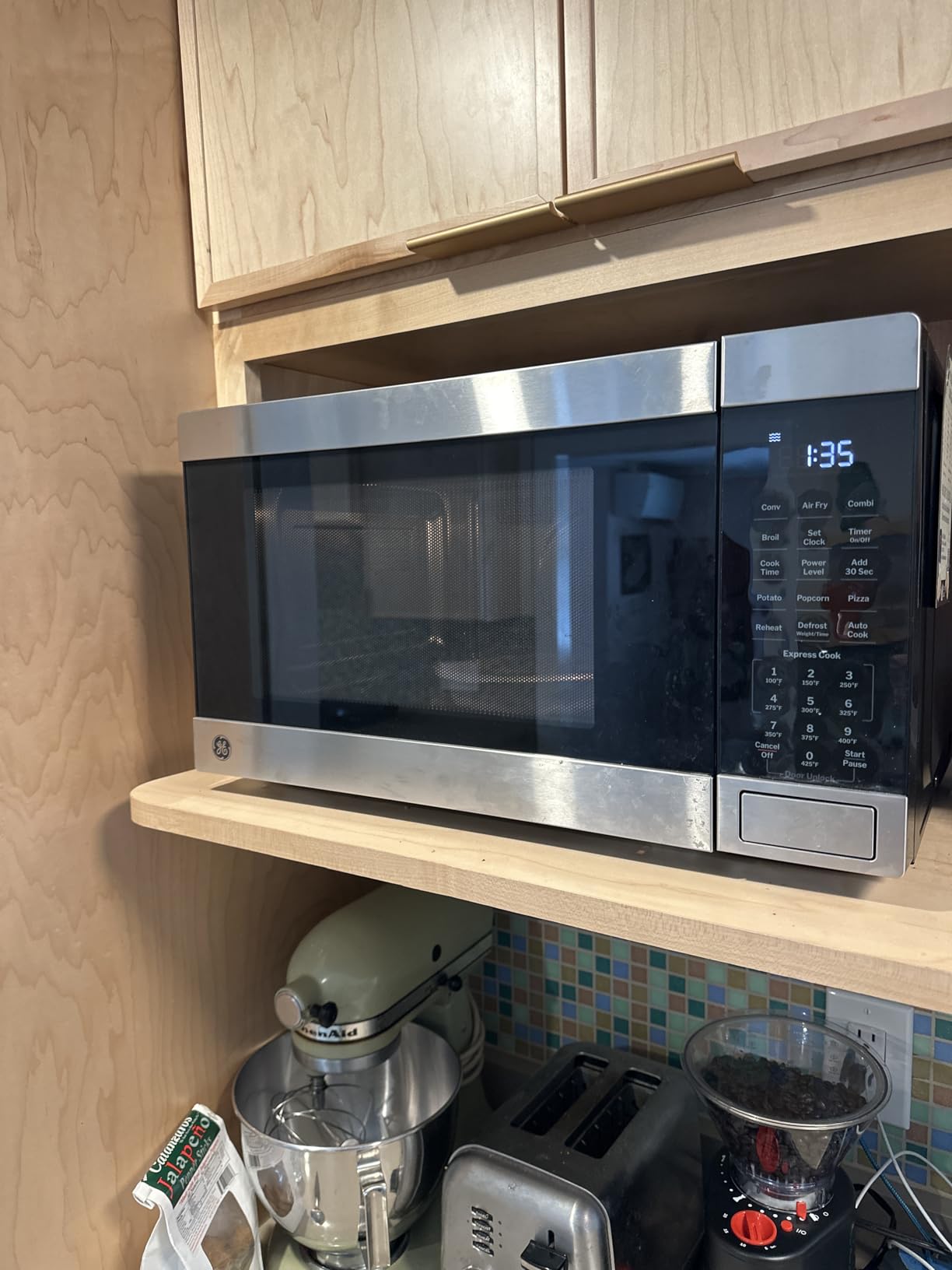 GE GCST10A1WSS Countertop Microwave Oven (Stainless Steel) | Combines Microwave, Air Fry, Convection, and Broil, Child Lock Technology, 4 Convenience Cook Settings customer photo 1