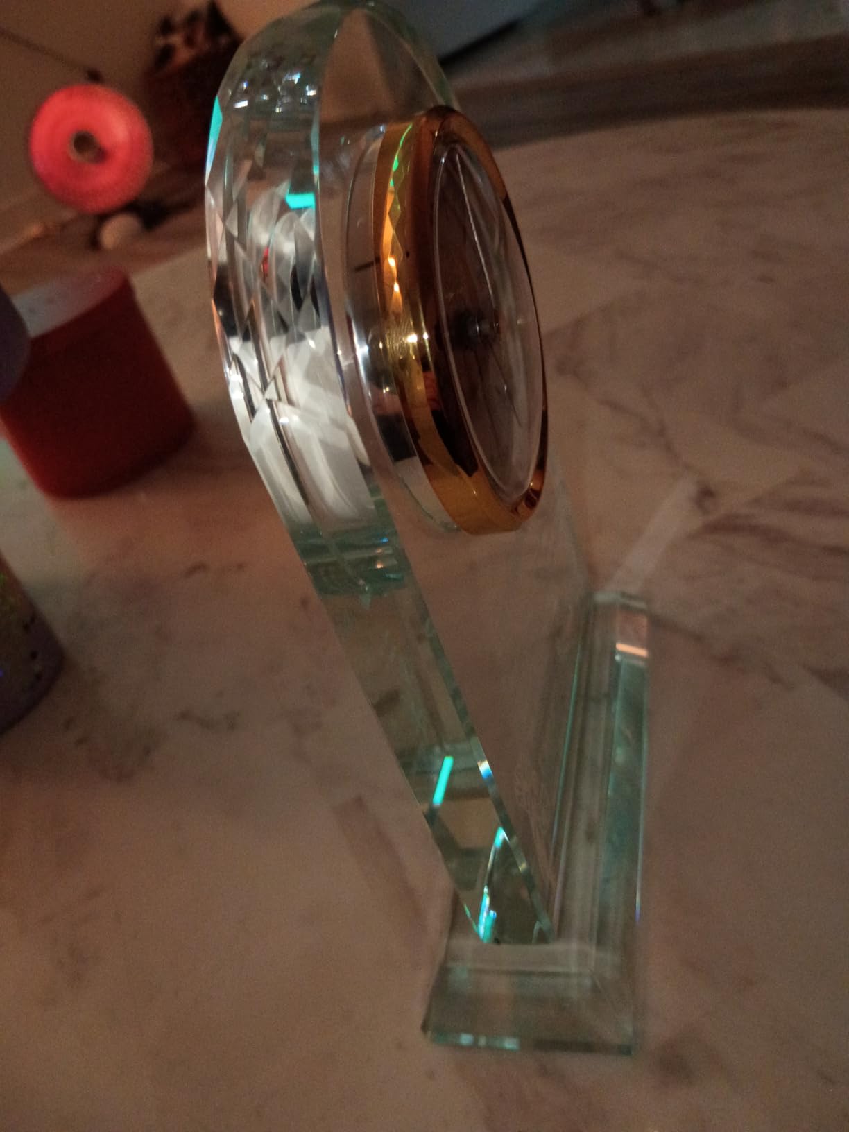 Dad Glass Clock Gift from Daughter Son, Unique Birthday | Gifts For Father Daddy Stepdad Who Has Everything, Unique Christmas Valentines Present, Silent Clock Keepsake, Gift-Ready customer photo 1
