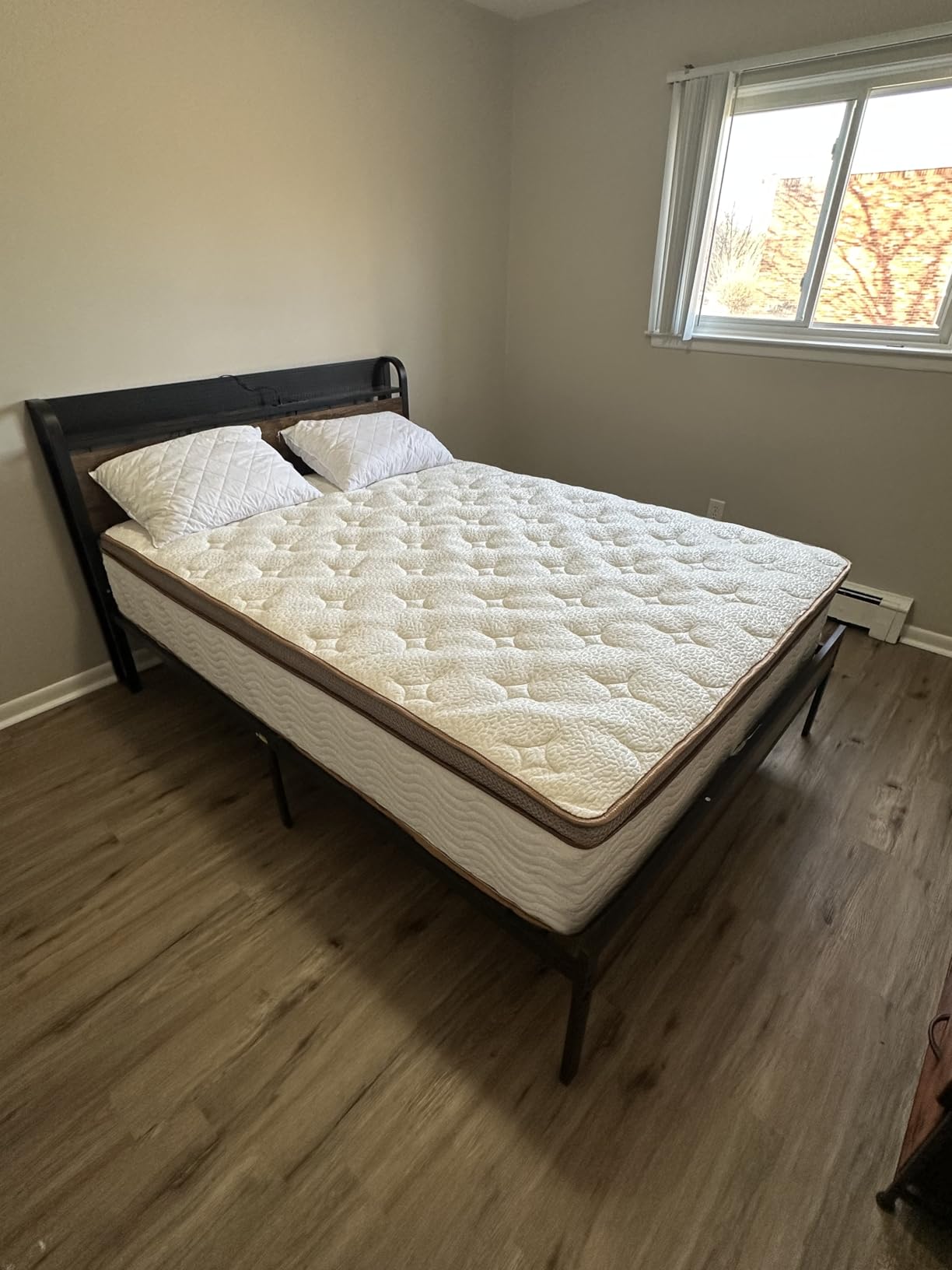 BedStory Queen Mattress 14 Inch - Firm Hybrid Mattress with Orthopedic Spinal Support for Back Pain - 2.0mm Advanced Pocket Spring and Motion Isolation Technology, CertiPUR-US Certified customer photo 1