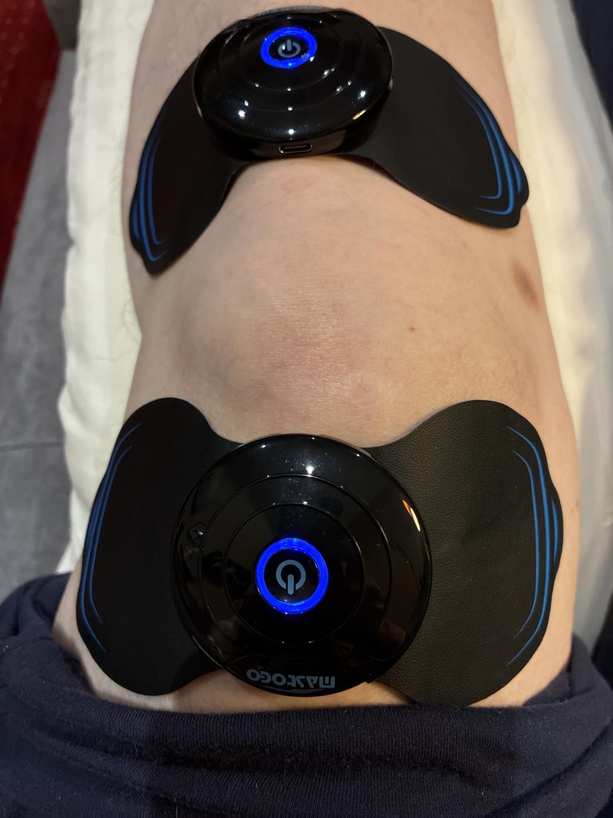 MASTOGO Wireless TENS Unit Back Pain Relief Massager- Muscle Stimulator Machine - Wireless TENS Unit Muscle Stimulator- tens Unit customer photo 2