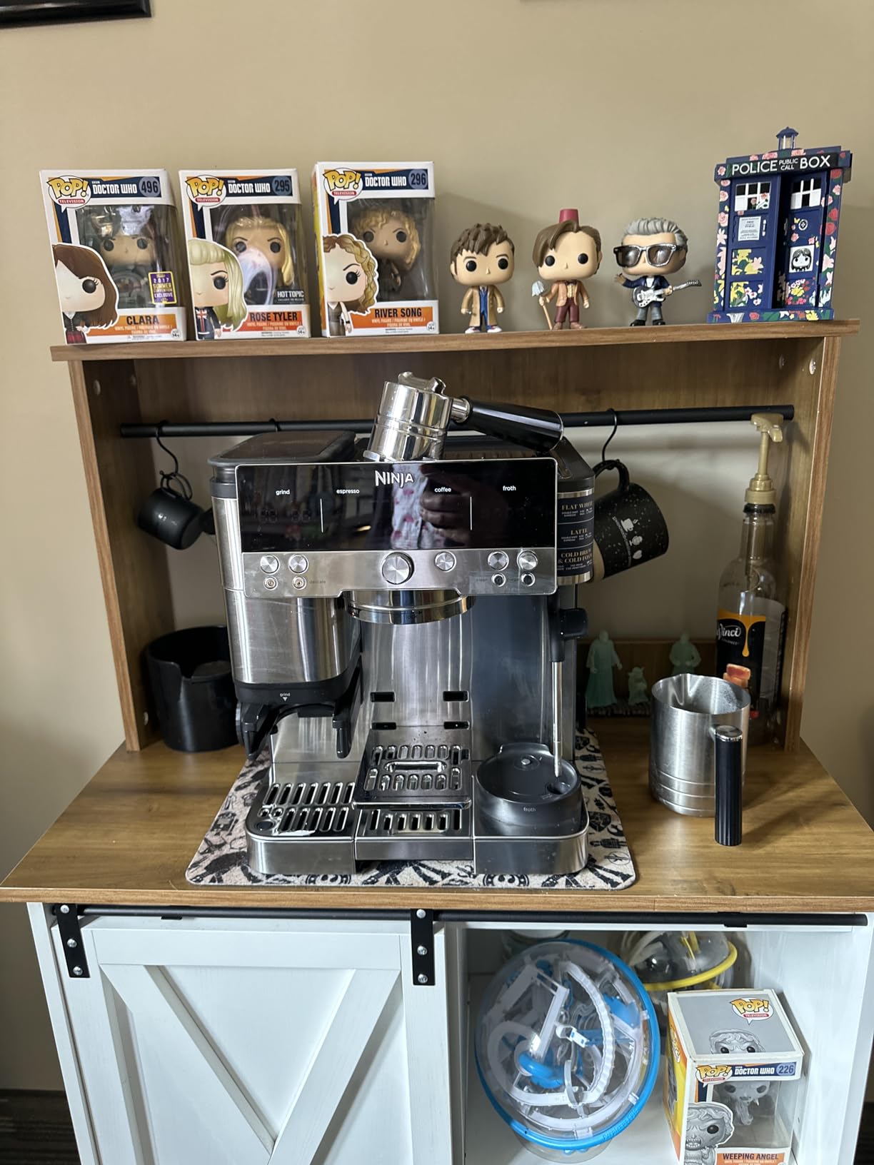 Ninja Luxe Cafe Premier 3-in-1 Espresso Machine, Drip Coffee, & Cold Brew | Built-in Grinder, Hands-Free Milk Frother, and Assisted Tamper for Cappuccinos & Lattes, Stainless Steel, ES601 customer photo 2