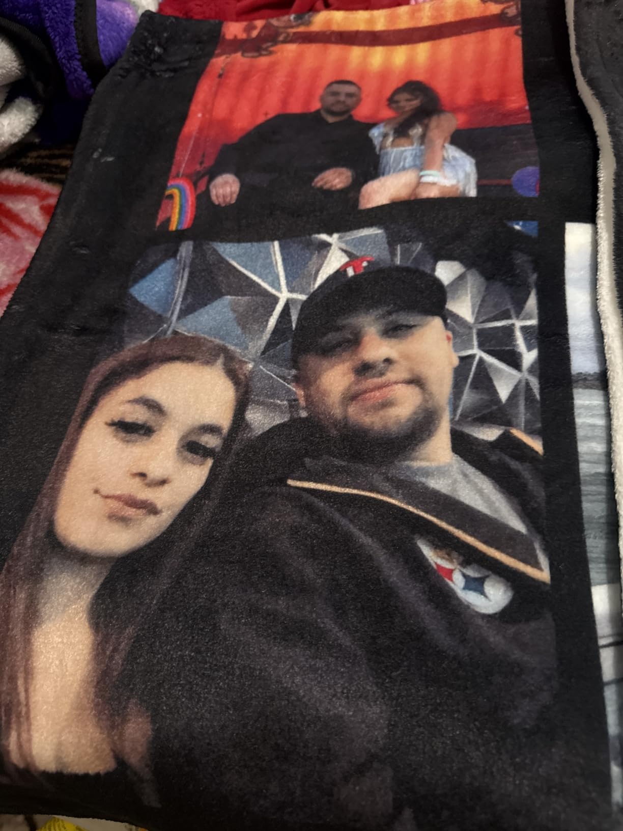 Printwoo Gifts for Dad Customized Blanket with Photo, Make a Personalized Fathers Day Blankets with Picture to My Dad Custom Memories Souvenir Throw Blanket for Best Daddy Ever customer photo 1