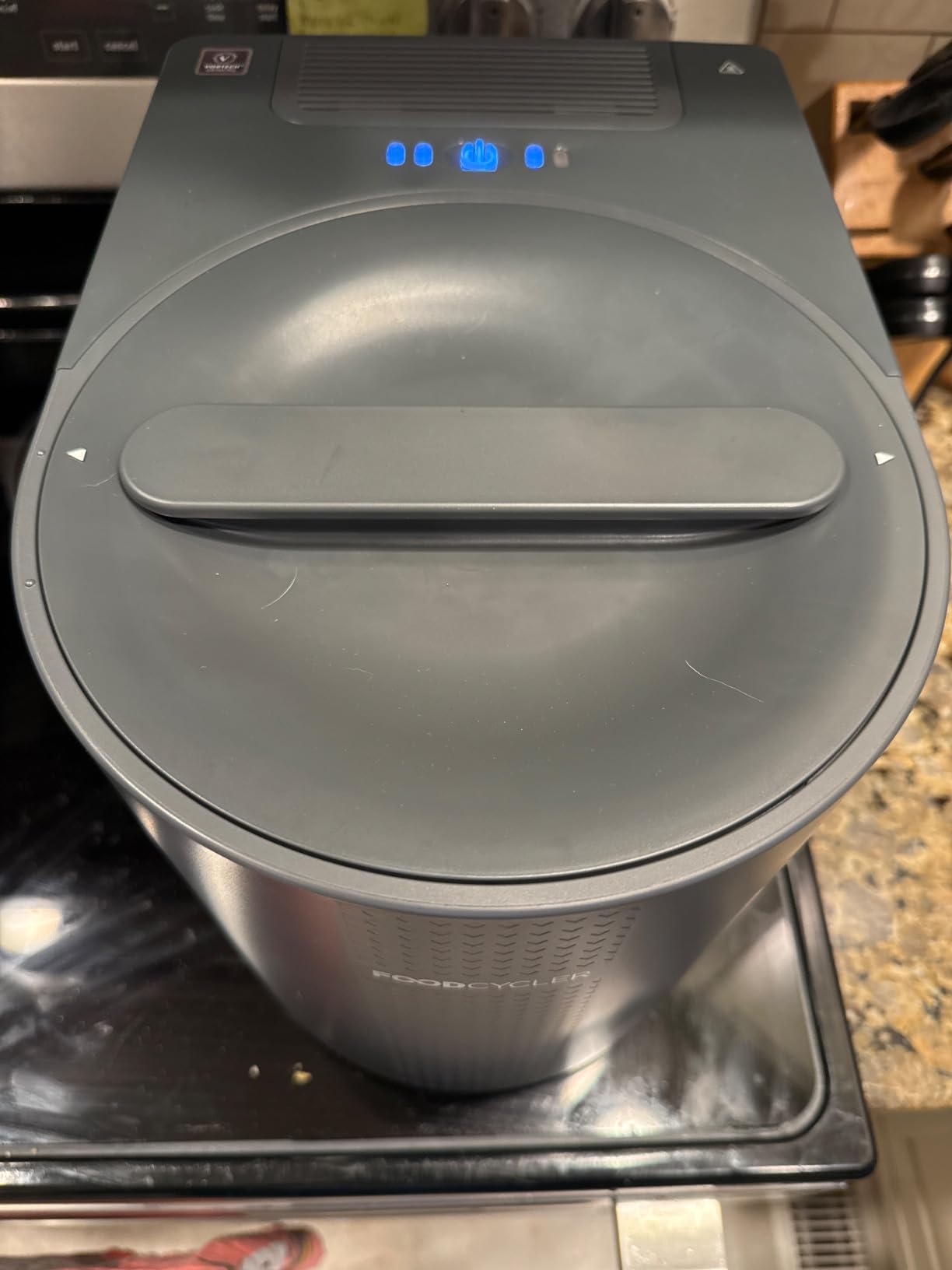 Food Cycler Eco 3 Compact Kitchen Food Recycler | Indoor Composter Bin Alternative | Electric Countertop Food Waste Disposer with Odorless 3.5L Indoor Food Waste Bin for Easy Waste Management | Grey customer photo 1