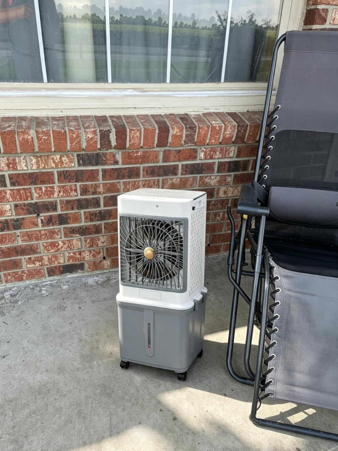 Swamp Coolers Portable Air Conditioners, 10-Gallon Evaporative Air Cooler | Windowless AC Unit with 120° Oscillation, 3 Speeds & Detachable Tank, Cooling Fan That Blows Cold Air for Garages, Patios customer photo 1