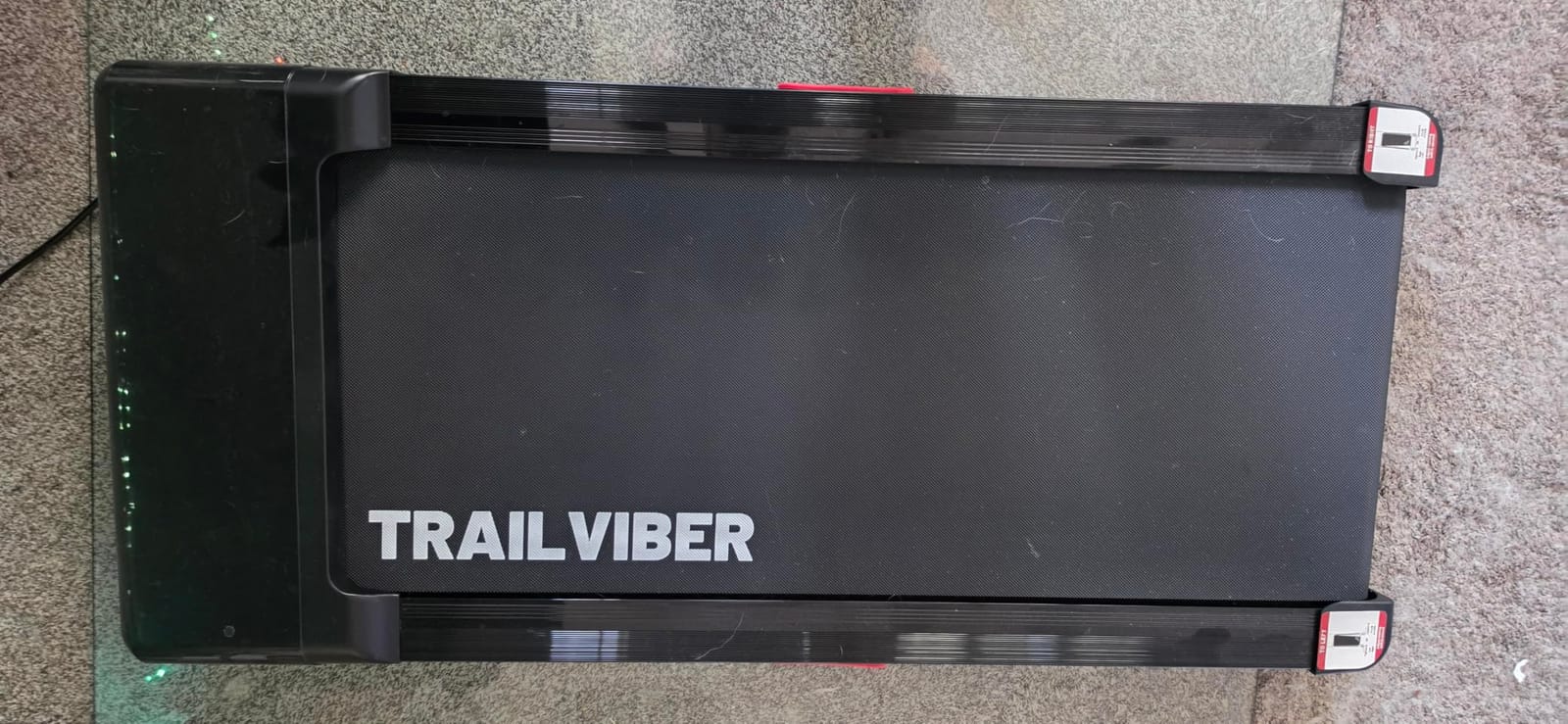 TRAILVIBER Walking Pad Treadmill with 12% 9-Level Auto Incline, 450 lbs Capacity RGB LED Screen, Bluetooth Speaker Under Desk Treadmill customer photo 1