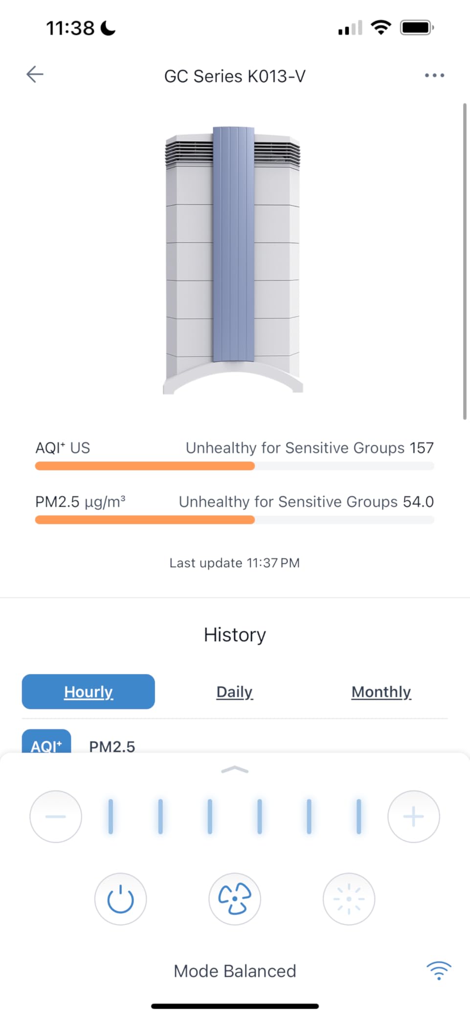 IQAir HealthPro Plus XE Air Purifier - Smart HyperHEPA Filtration for Large Rooms up to 1125 sq ft - Smoke, Viruses, Allergens, Asthma, Mold, Dust, Pets, Swiss Made, WiFi Enabled customer photo 2