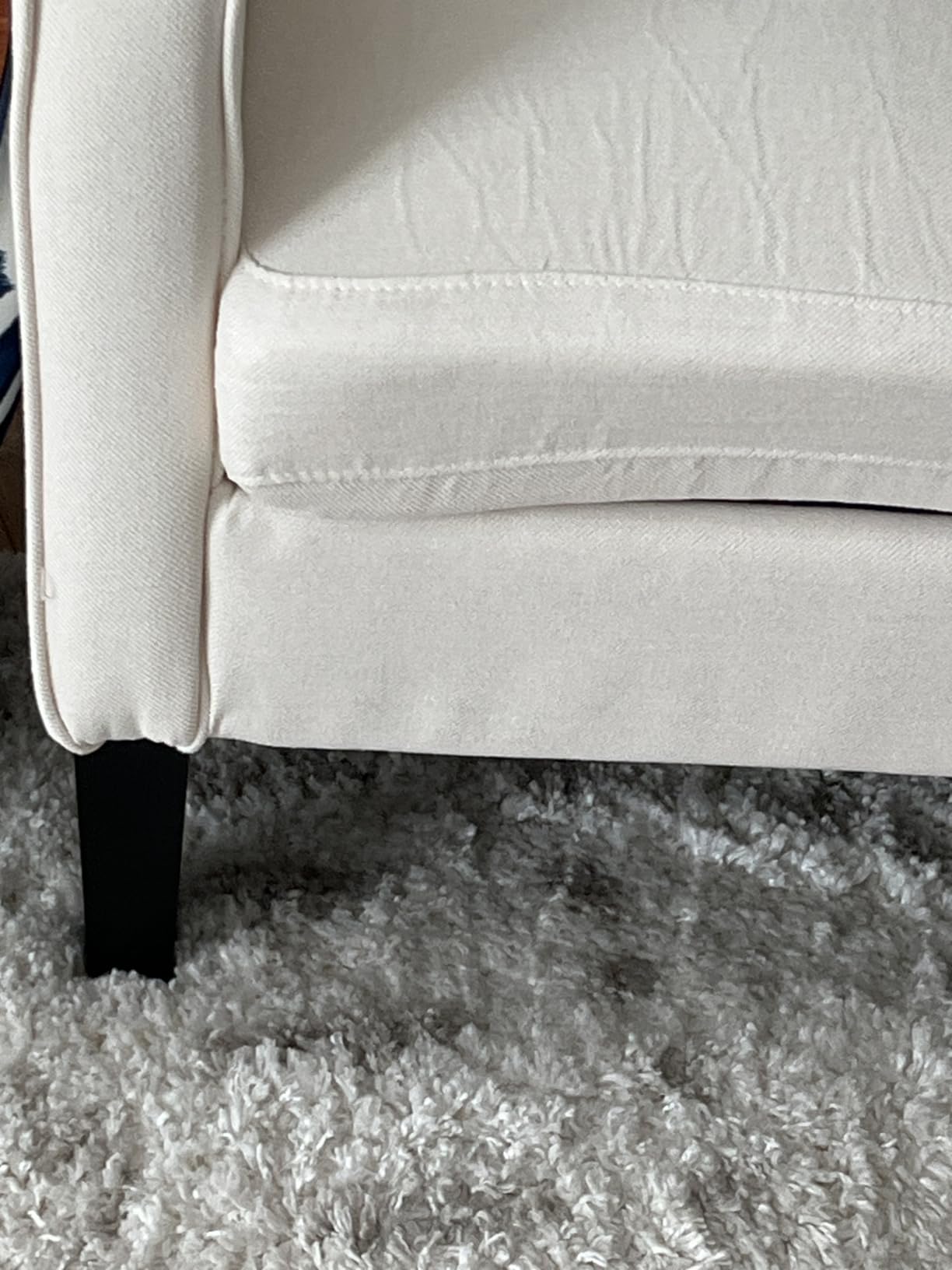 VINGLI Light Brown Accent Chair, Upholstered Armchair for Living Room | Chenille Reading Chair for Bedroom, Modern Traditional Sofa Chair, Comfy Chair for Small Space, Apartment, Waiting Room customer photo 1