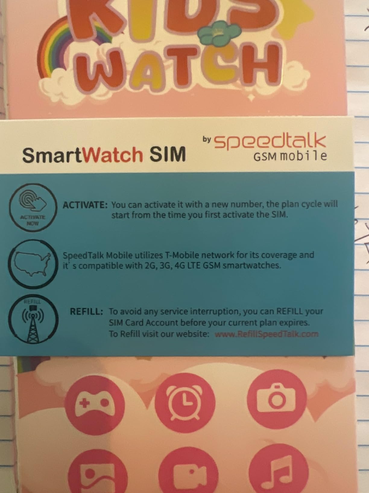 cjc 4G Smart Watch for Kids with GPS Tracker, Globally Applicable, Texting and Calling, Kids Watch for Ages 4-12 - Includes Video Call, Chat, SOS Alerts, App - Fun & Educational Birthday Gift Idea customer photo 1