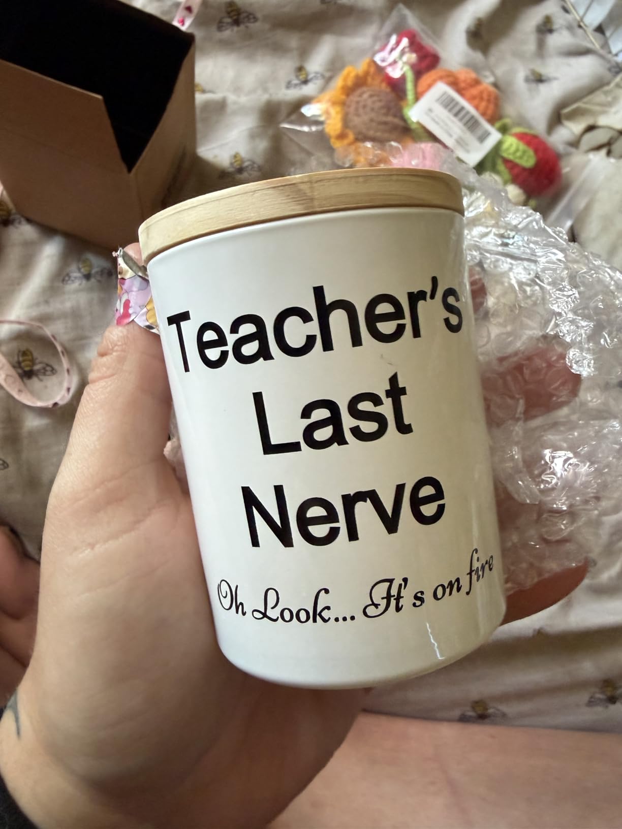 Funny Nurse Gifts for Women Nurses Week Gifts Lavender Scented Soy Candles | Unique School Nurse Practitioner Christmas Birthday Appreciation Gifts customer photo 2