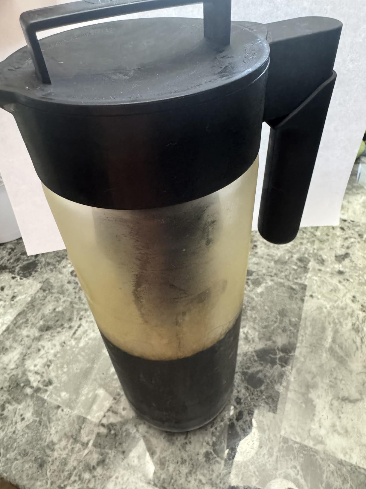 Takeya Glass Cold Brew Coffee Maker for Iced Coffee, Airtight Pitcher, Premium Quality, 2 Quart, Black Lid and Handle customer photo 1