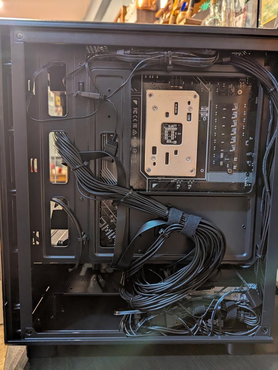 darkFlash Micro ATX PC Case, Pre-Install 3 PWM ARGB Fans Computer Case, Full View Dual Tempered Glass MATX Gaming PC Case, Type C Port, Supports up to 240mm AIO(DB330M) (White) customer photo 1