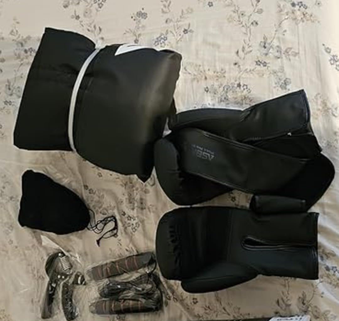 Mesetast Punching Bag for Adults, 4ft Heavy Boxing Bag Set with 12 OZ Gloves customer photo 2