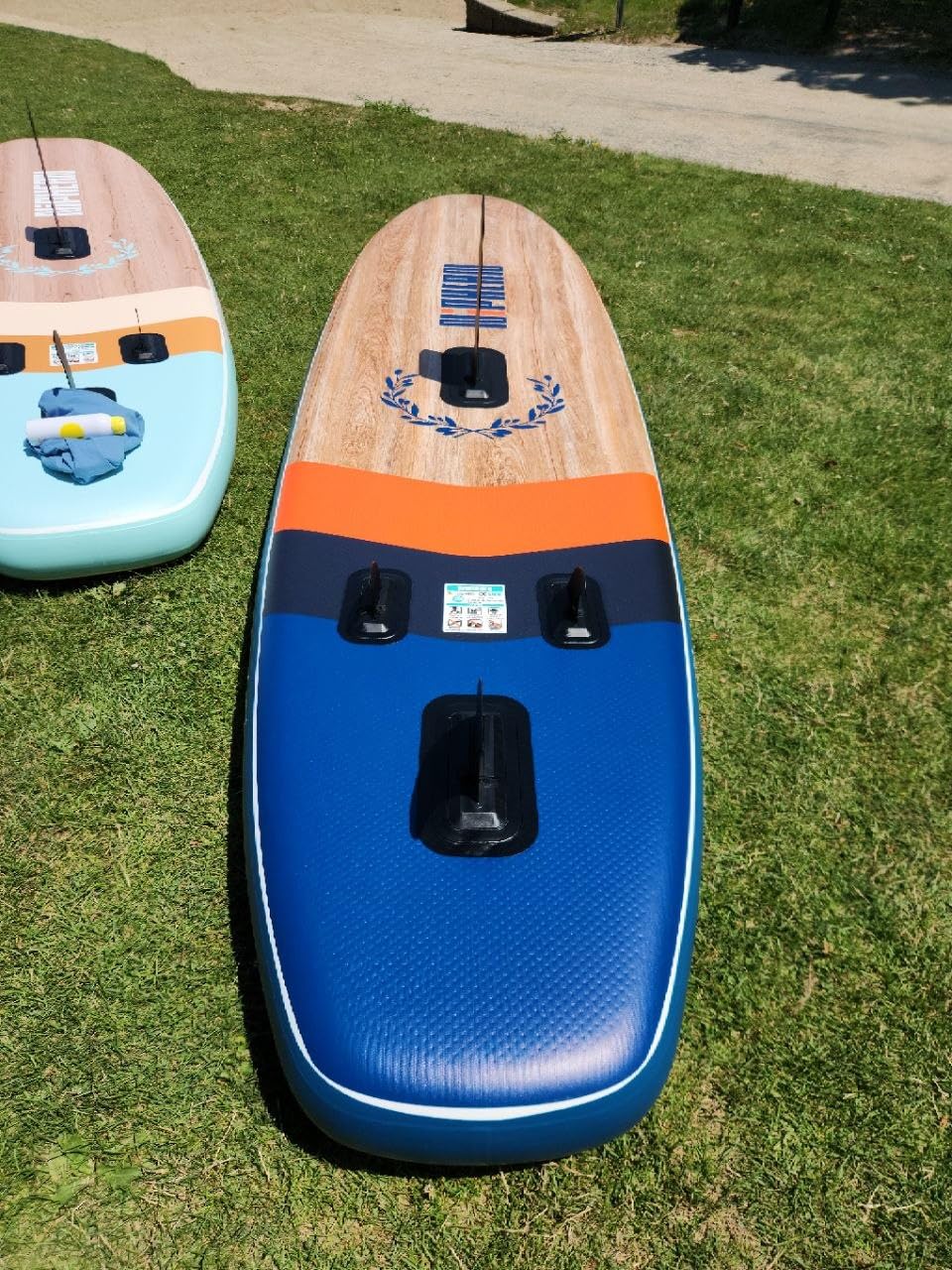 Niphean (Extra Large) Inflatable Paddle Board, SUP for 2+1 People/Family 500lbs Capacity Stand Up Paddle Board with SUP Accessories, StabilTrac Fin Non-Slip Paddleboard for Adults customer photo 2