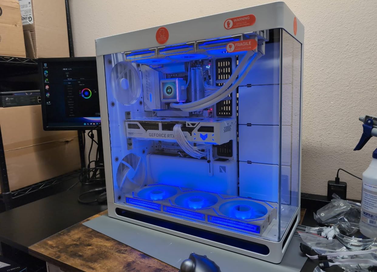 HAVN HS 420 Dual-Chamber Mid Tower PC Case ATX Black | Hybrid Design, 11x 140mm Fan Slots & 3X 420mm Radiator Support, SimpliCable Cable Management, Tempered Glass, PWM Fan Hub customer photo 1