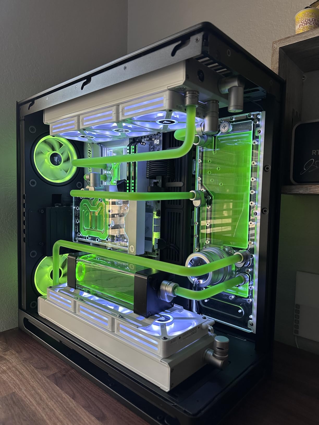 HAVN HS 420 Dual-Chamber Mid Tower PC Case ATX Black | Hybrid Design, 11x 140mm Fan Slots & 3X 420mm Radiator Support, SimpliCable Cable Management, Tempered Glass, PWM Fan Hub customer photo 2