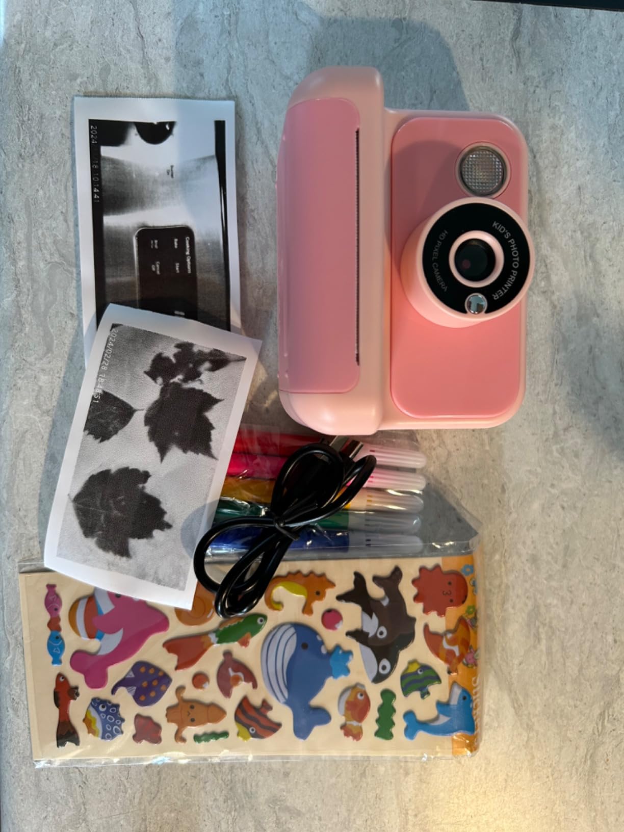 Kids Camera Instant Print, Christmas Birthday Gifts for Girls and Boys, 1080P HD Video Digital Kids Camera with 32G Card, Toddler Camera for 3-12 Years Old, Purple customer photo 2