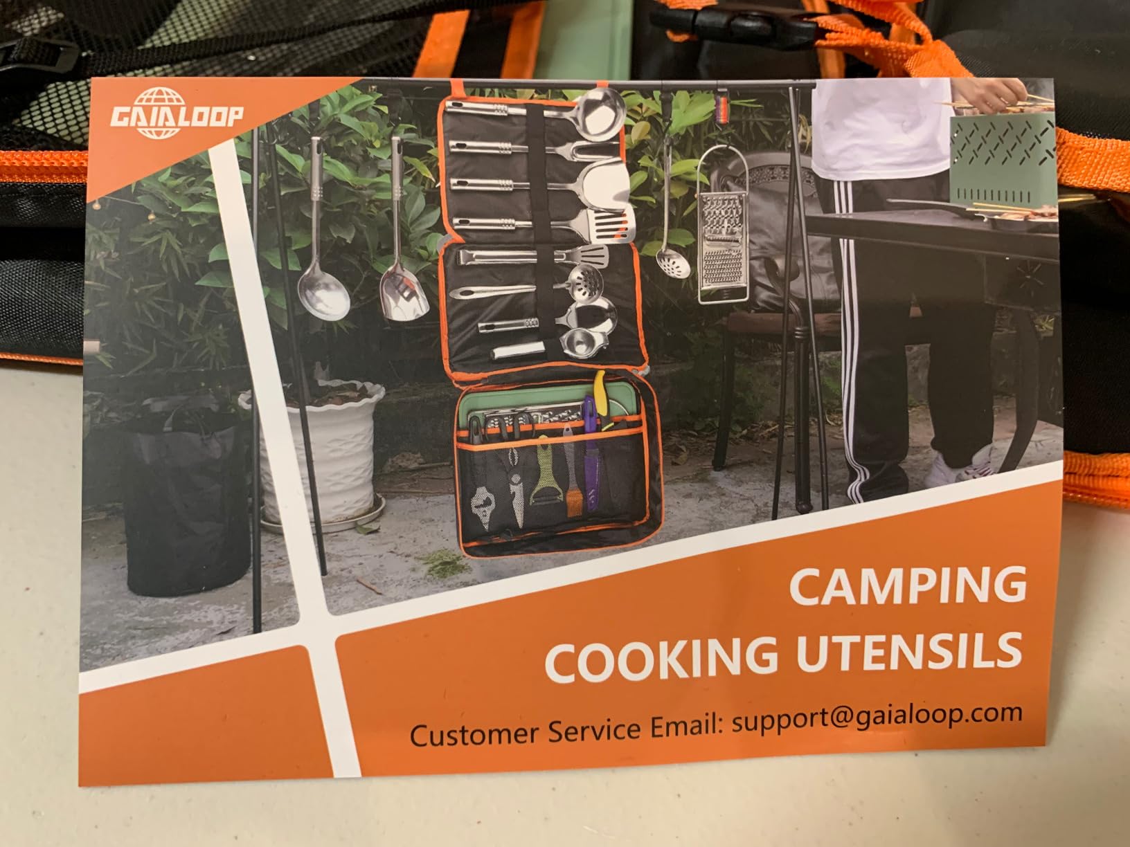 Gaialoop Portable Camping Cooking Utensils Set, Camp Kitchen Set with Organizer Bag, RV Essentials Outdoor Cooking Utensil Kit for Travel, Picnics, Camping, BBQs, Parties customer photo 2