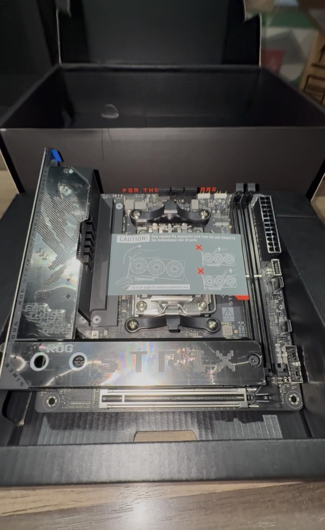ASUS ROG STRIX X870-I GAMING WIFI AMD AM5 X870 Mini ITX Motherboard customer photo 2