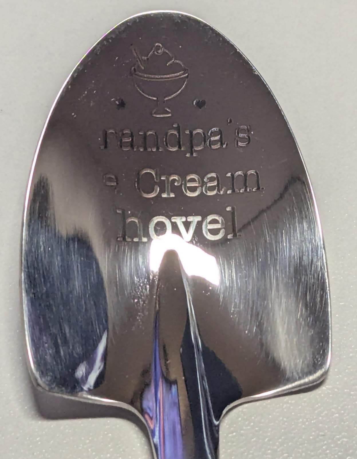 Dad Birthday Gifts from Daughter/Son, Dads Christmas White Elephant Gifts | Funny Dad's Ice Cream Shovel Spoon Gift for Daddy Father in Law Grandfather Papa Grandpa Fathers Day Valentines Day for Him customer photo 1