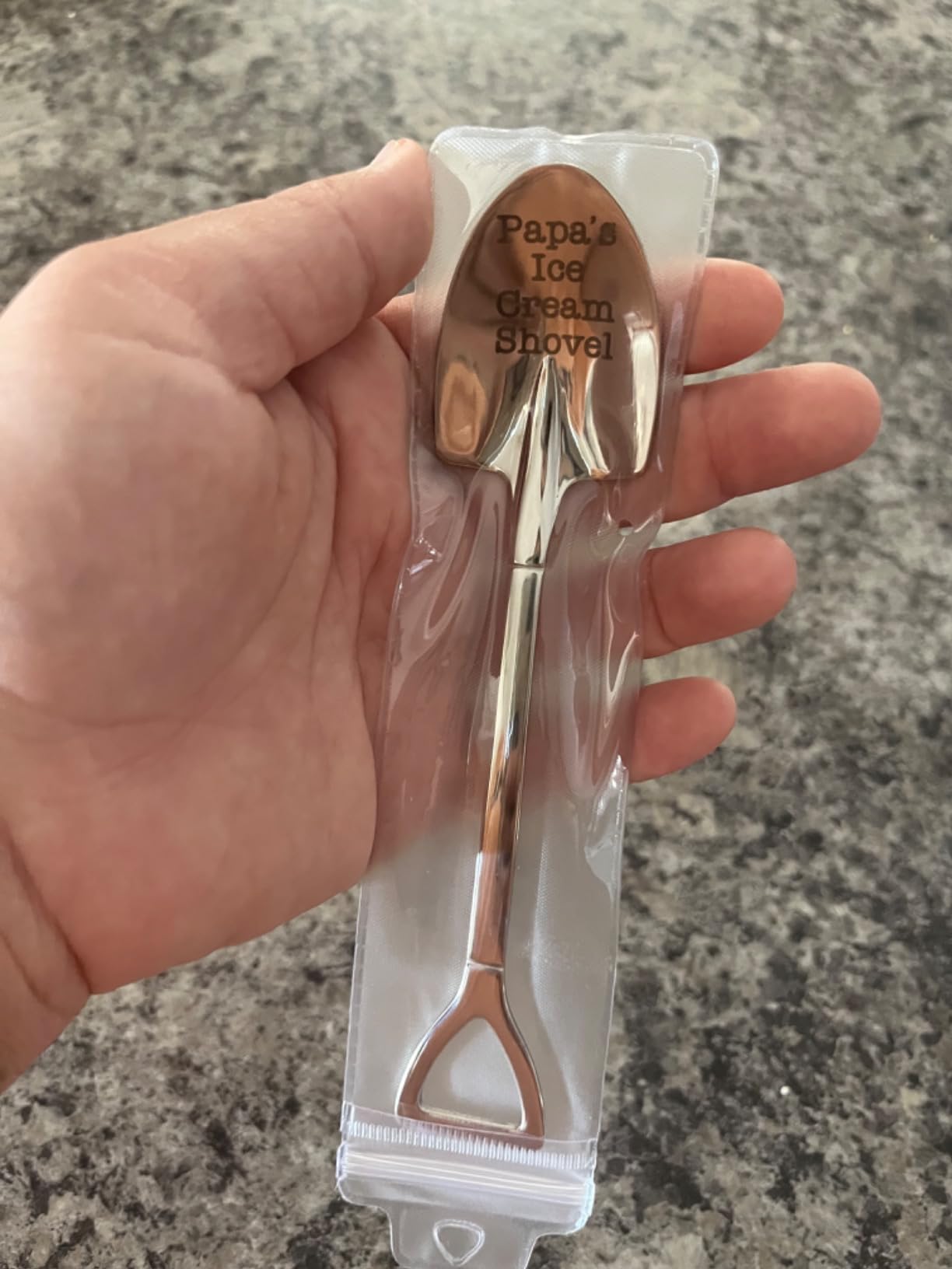 Grandpa Gifts, Christmas Birthday Gift for Grandpa from Grandkids, Papa Grandfather Christmas White Elephant Gifts, Funny Grandpas Ice Cream Shovel Spoon Present Cute Small Mens Stocking Stuffers customer photo 2
