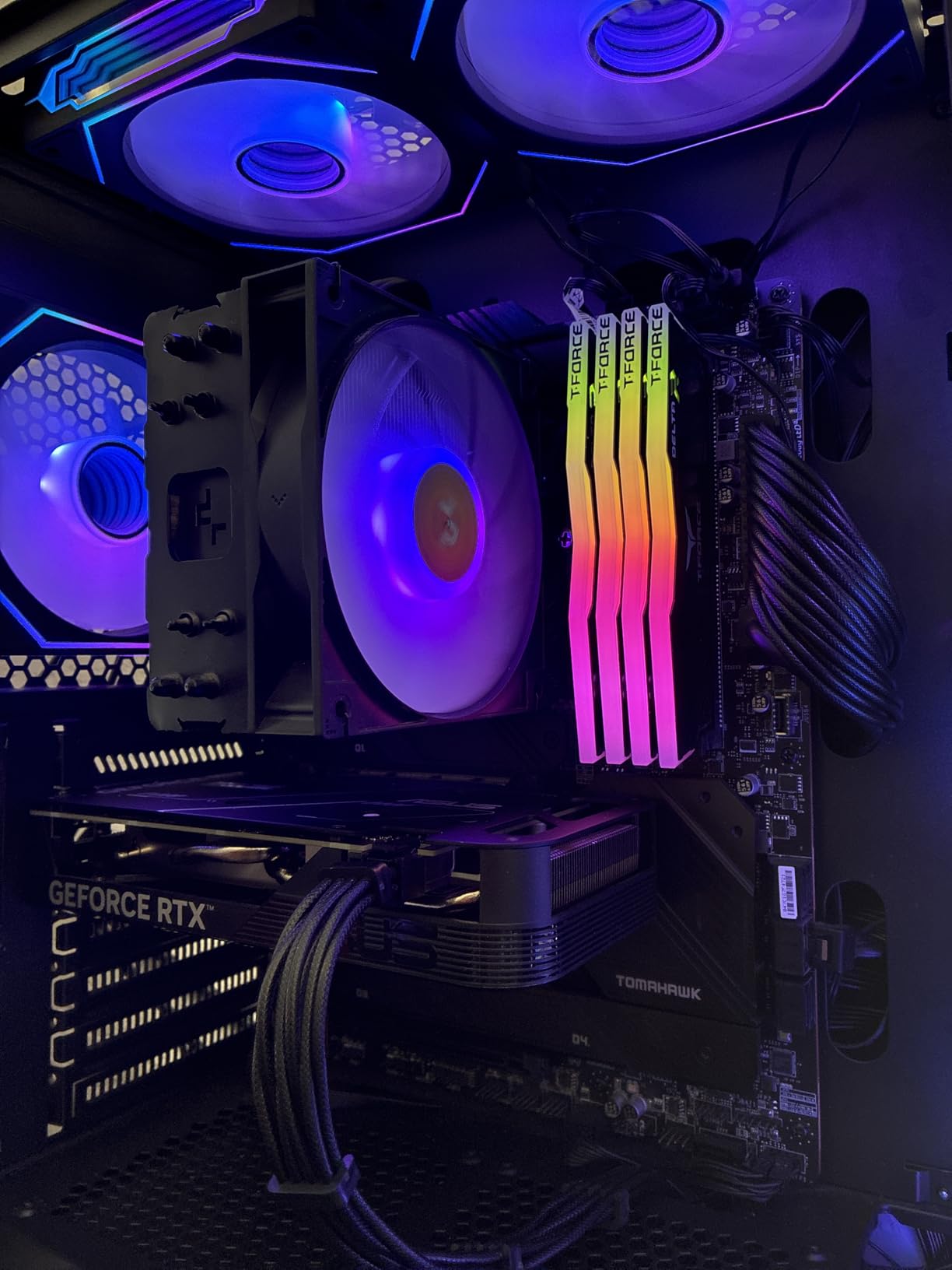 DARKROCK Black F120 3-in-1 120mm Infinite Mirror Design Case Fans - 24 LED Lights, PWM ARGB, Hydraulic HDB Bearing customer photo 2