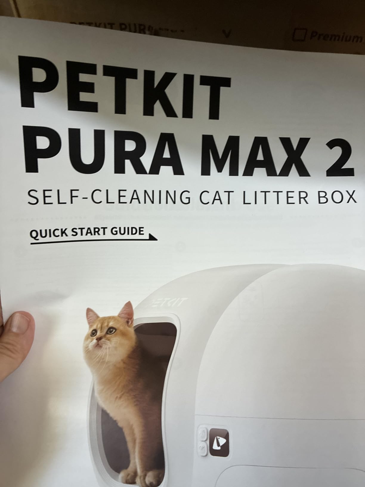 PETKIT PuraMax 2 Automatic Self-Cleaning Cat Litter Box, App Control Automatic Litter Box with Safety Sensors, Odor Free & Anti-Leakage Basic Bundle Includes Trash Bags, 2.4G WiFi & Low Entrance customer photo 1