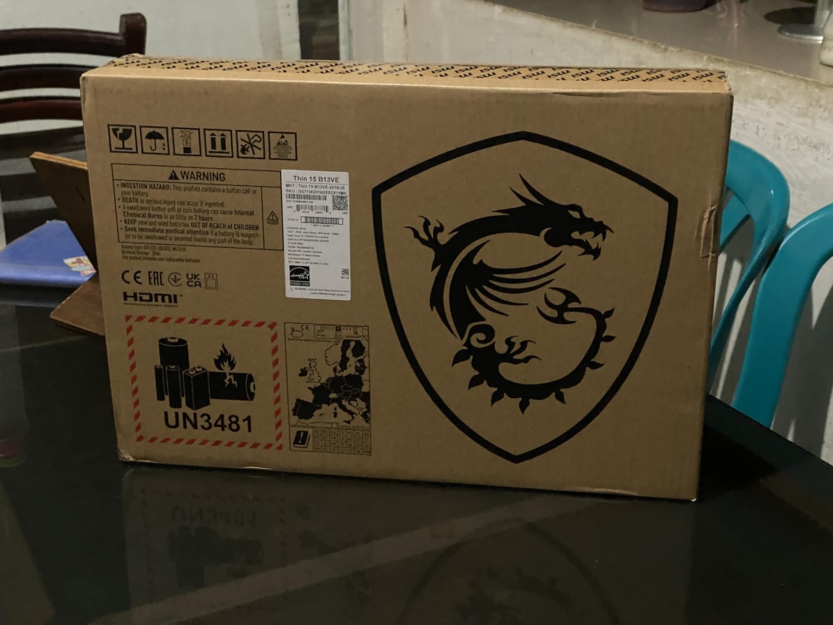 msi Thin 15 15.6
