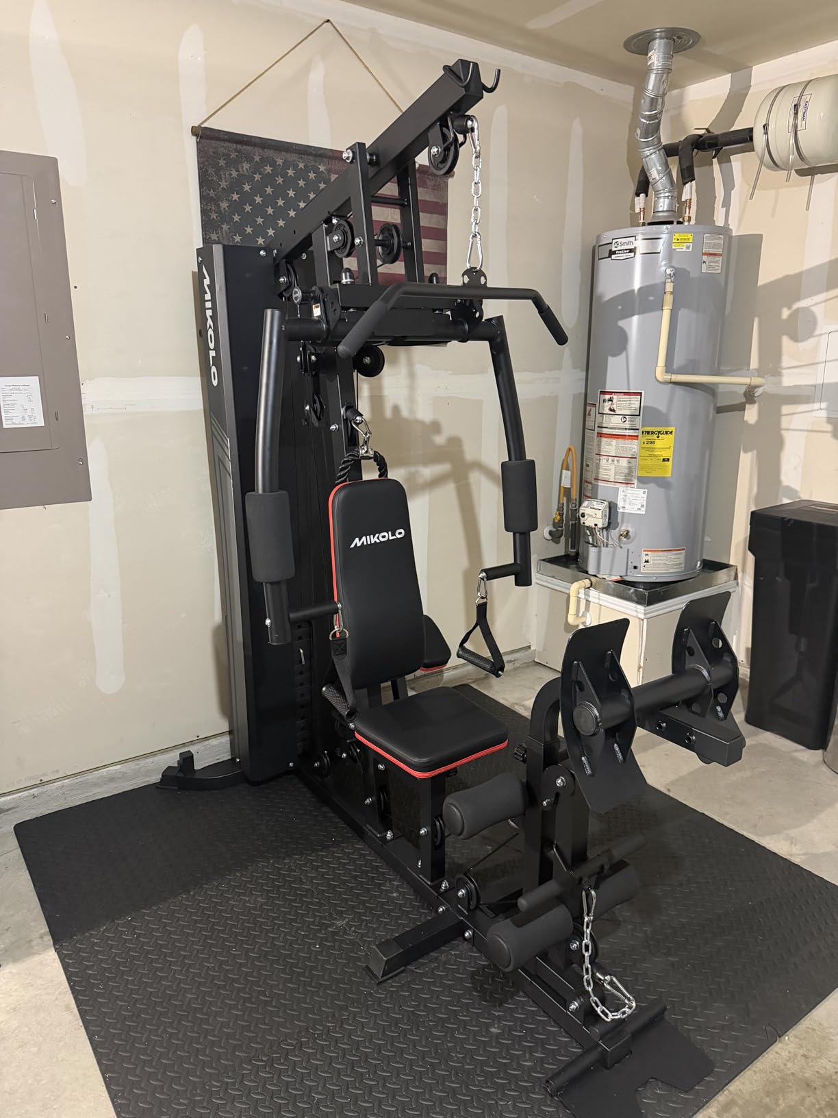 Mikolo Home Gym, Workout Station with 150LBS Weight Stack, Multifunctional Home Gym Equipment customer photo 1