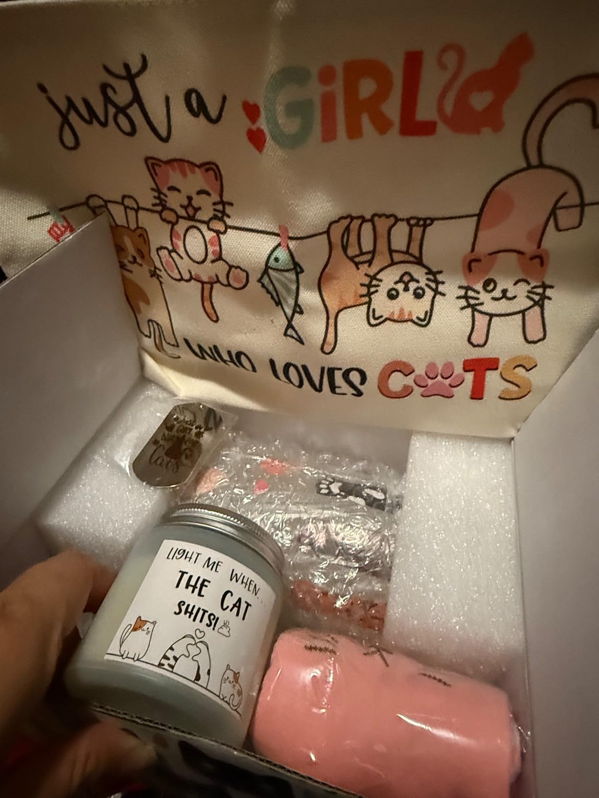 Cat Lover Gifts for Women, Gifts for Cat Lovers, Cats Themed Gift Set of 7 customer photo 1