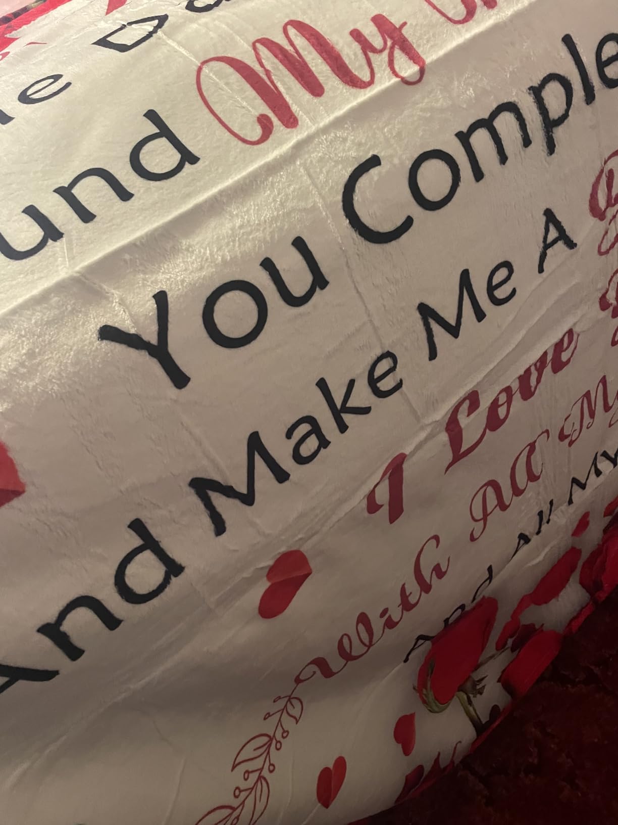 Anniversary Romantic Gifts for Wife or Girlfriend, to My Love Blanket 50x60 customer photo 2