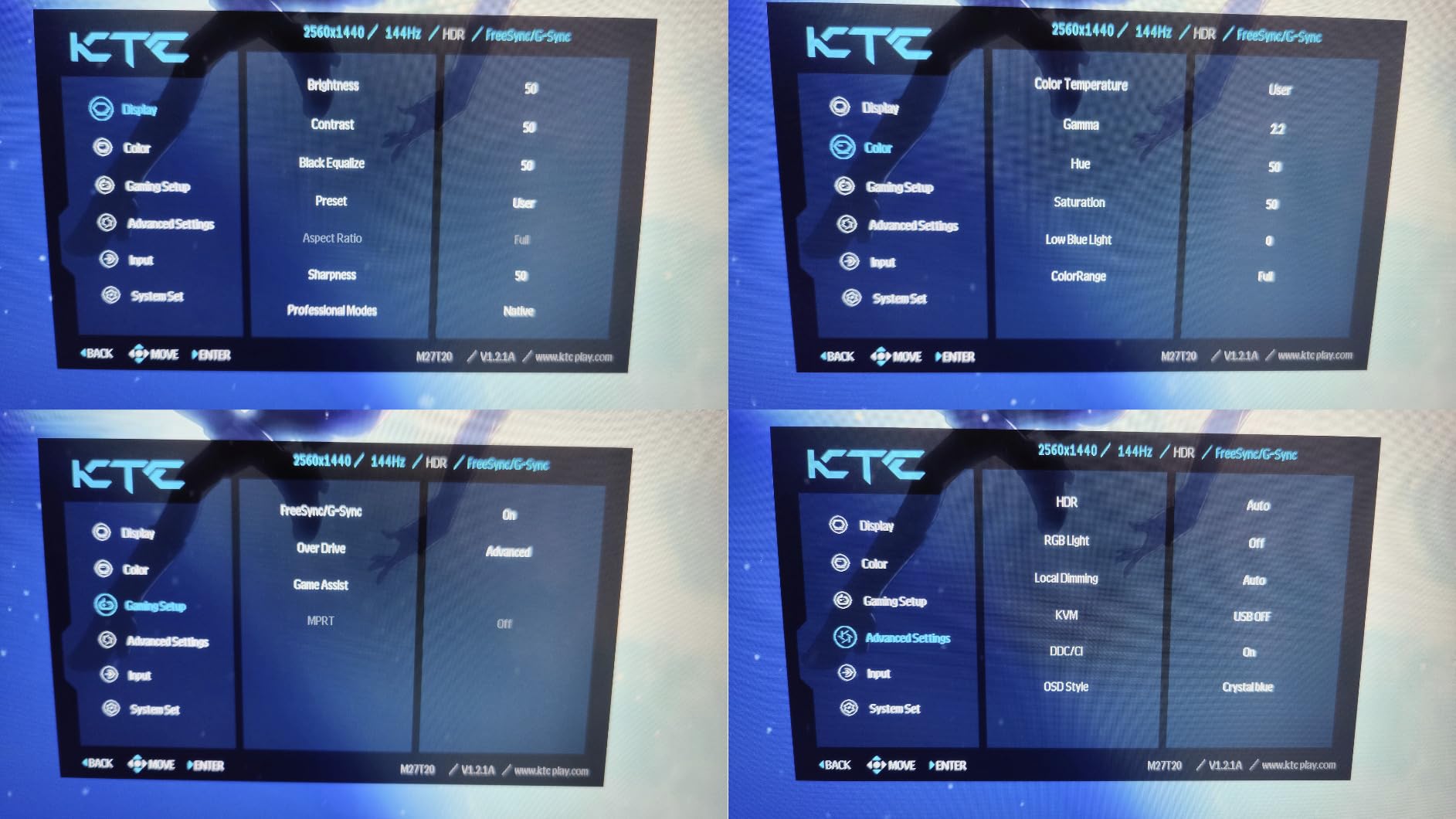 KTC 27 inch 4K 144Hz Gaming Monitor, UHD 3840 x 2160 IPS Computer PC Monitor, FreeSync & G-Sync, HDR Support, 134% sRGB, HDMI/DisPlayPort/USB, Tilt Adjustable, VESA Mountable, H27P22 customer photo 1