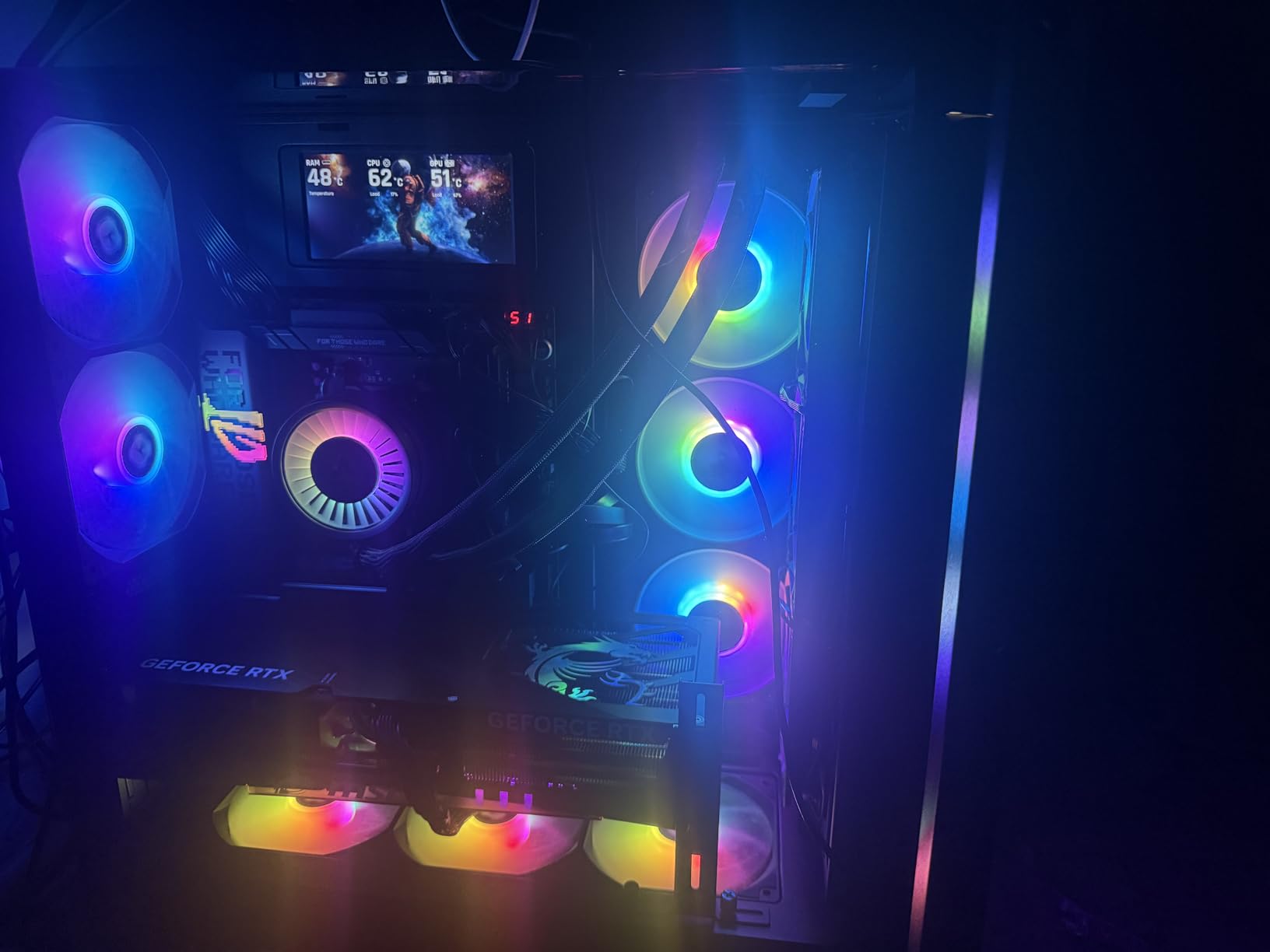 Thermaltake LE120 ARGB PWM Fan 3-Pack - 500-1500 RPM, 5V Motherboard Sync, 16.8M Colors, 9 ARGB LEDs, 120mm Hydraulic Bearing customer photo 2