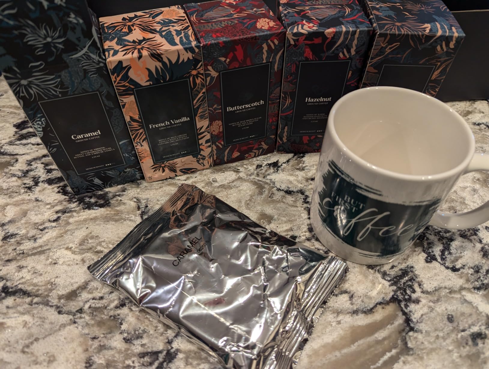 Coffee Gifts Set For Women & Men - Includes 5 Ground Coffee Flavors and Mug - Unique Christmas Gift Set for Women and Men customer photo 1