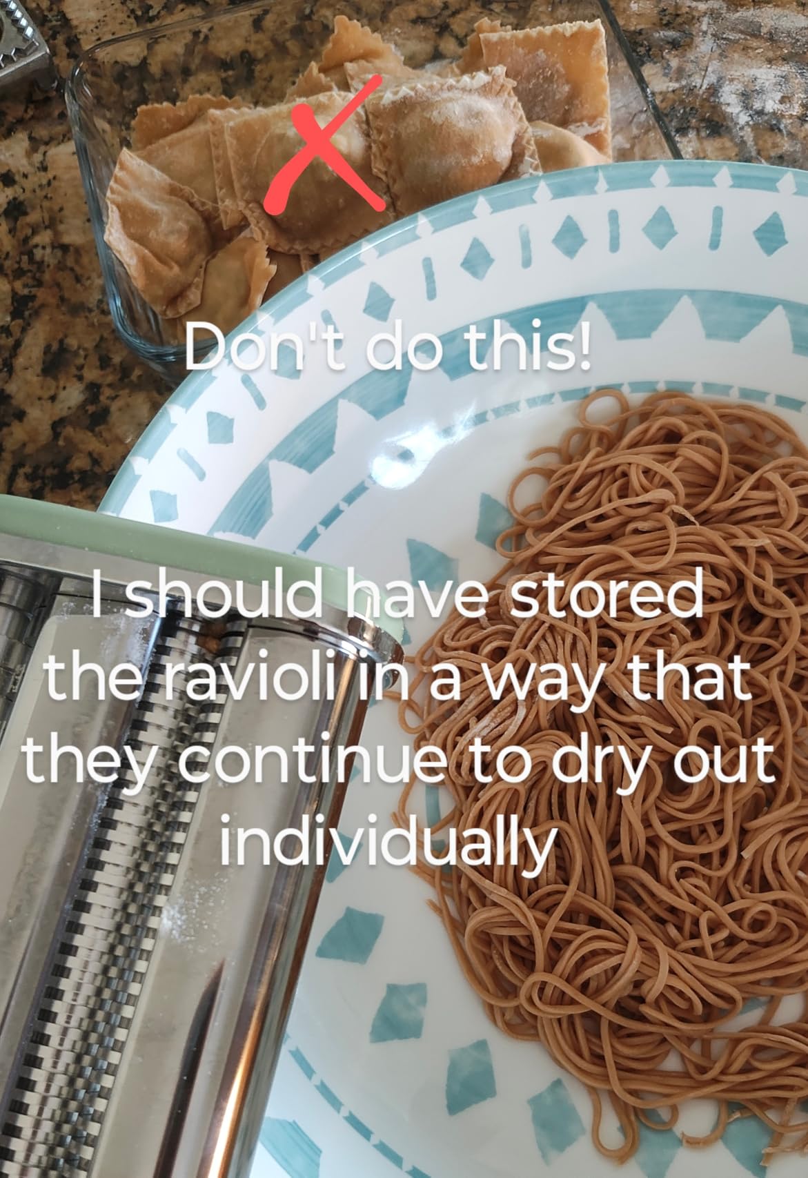 Sur La Table Kitchen Essential Va Bene Manual Pasta Maker Machine Noodle Maker w/Rollers & Cutters - Spaghetti, Fettuccini, Lasagna or Dumpling Skin customer photo 2