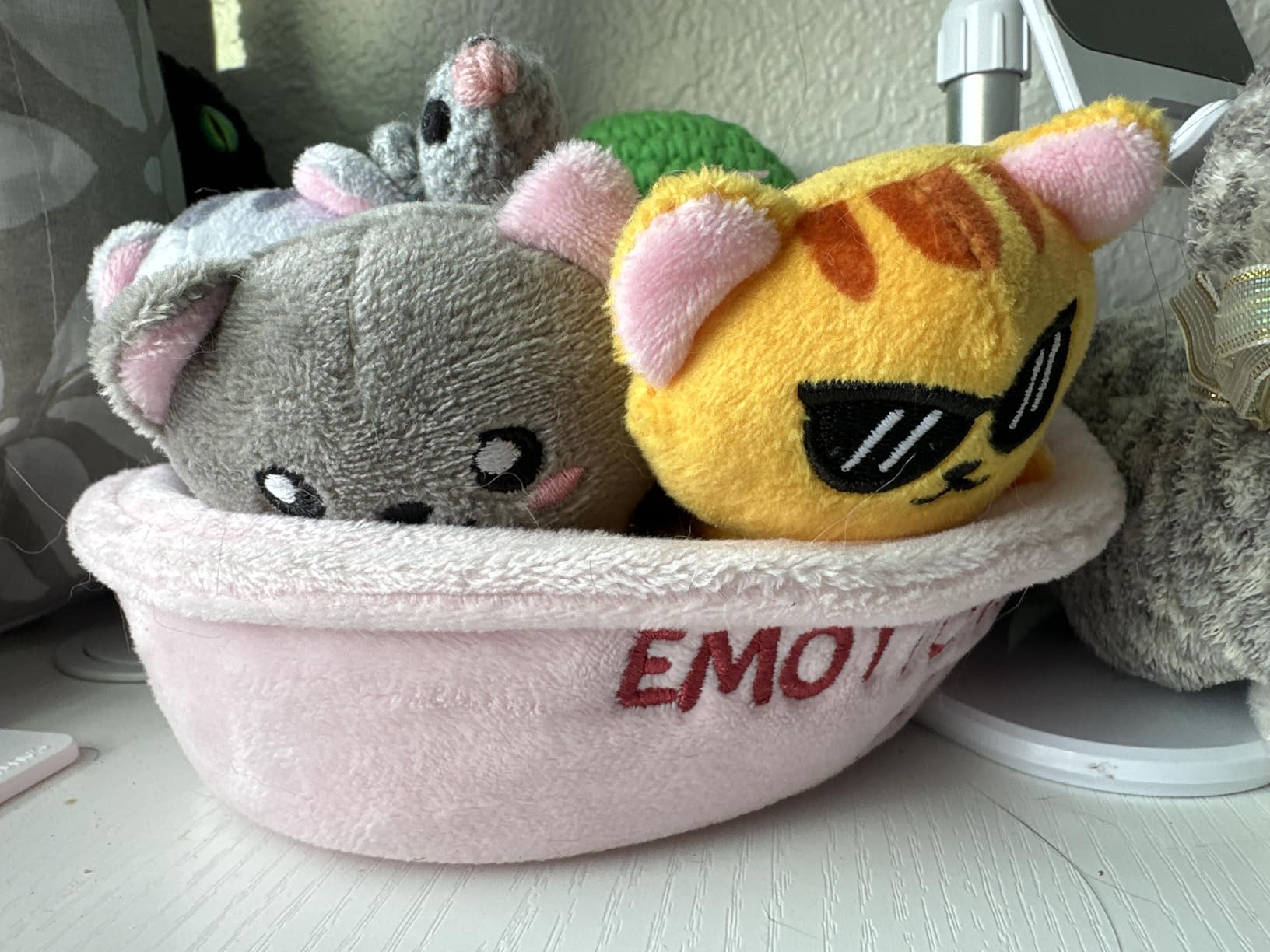 WHAT DO YOU MEME? Emotional Support Kitties by Relatable, Cuddly Stuffed Animals and Toys, Squishy Toys and Plushies, Great Ideas for Loved Ones of All Ages, Includes 5 Plushies with Carrying Basket customer photo 2