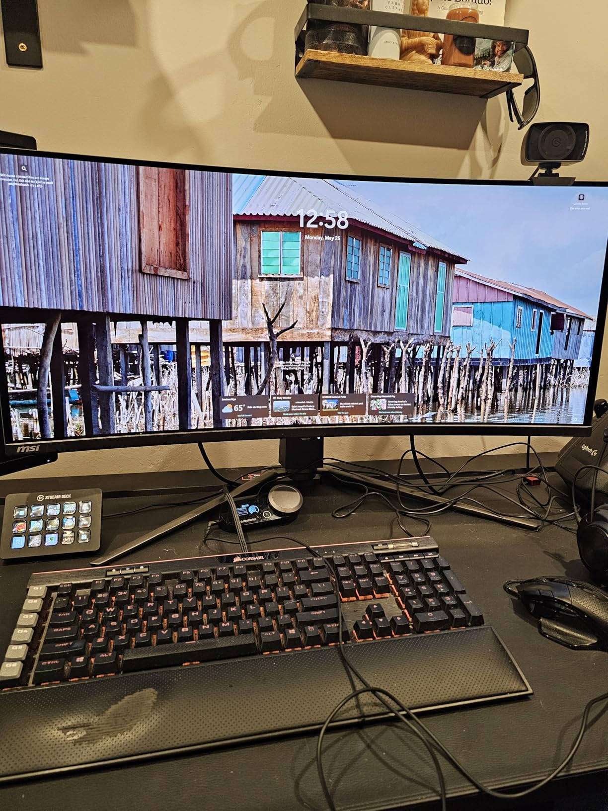 msi MPG 491CQPX QD-OLED 49-inch QD-OLED 5120 x 1440 (DQHD) Computer Monitor, 240Hz, G-SYNC Compatible, HDMI, Display Port, VGA Port, VESA Mountable, Tilt, Height Adjustable, Speaker, 0.03ms, Black customer photo 1