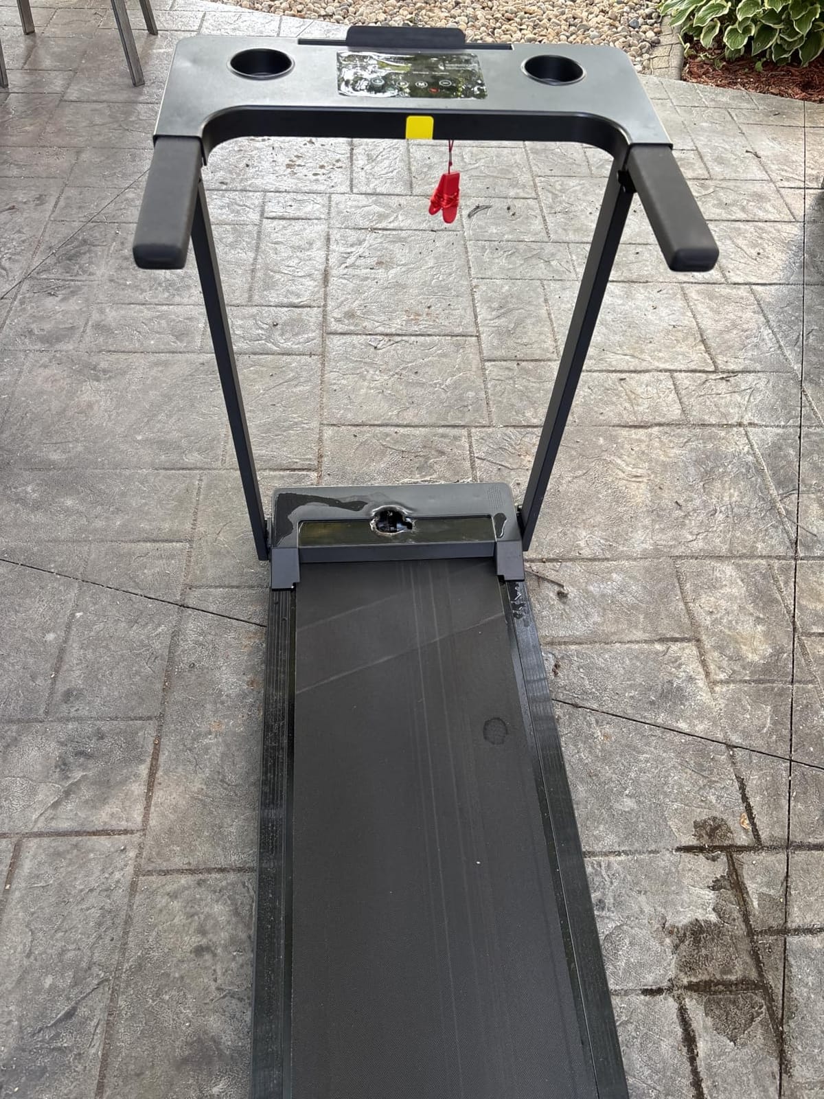 AoraPulse Portable Foldable Treadmills for Home, Small Folding Treadmill for Home Office with 300 LBS Capacity, Walking Running Exercise Electric Compact Treadmill with LED Display customer photo 2