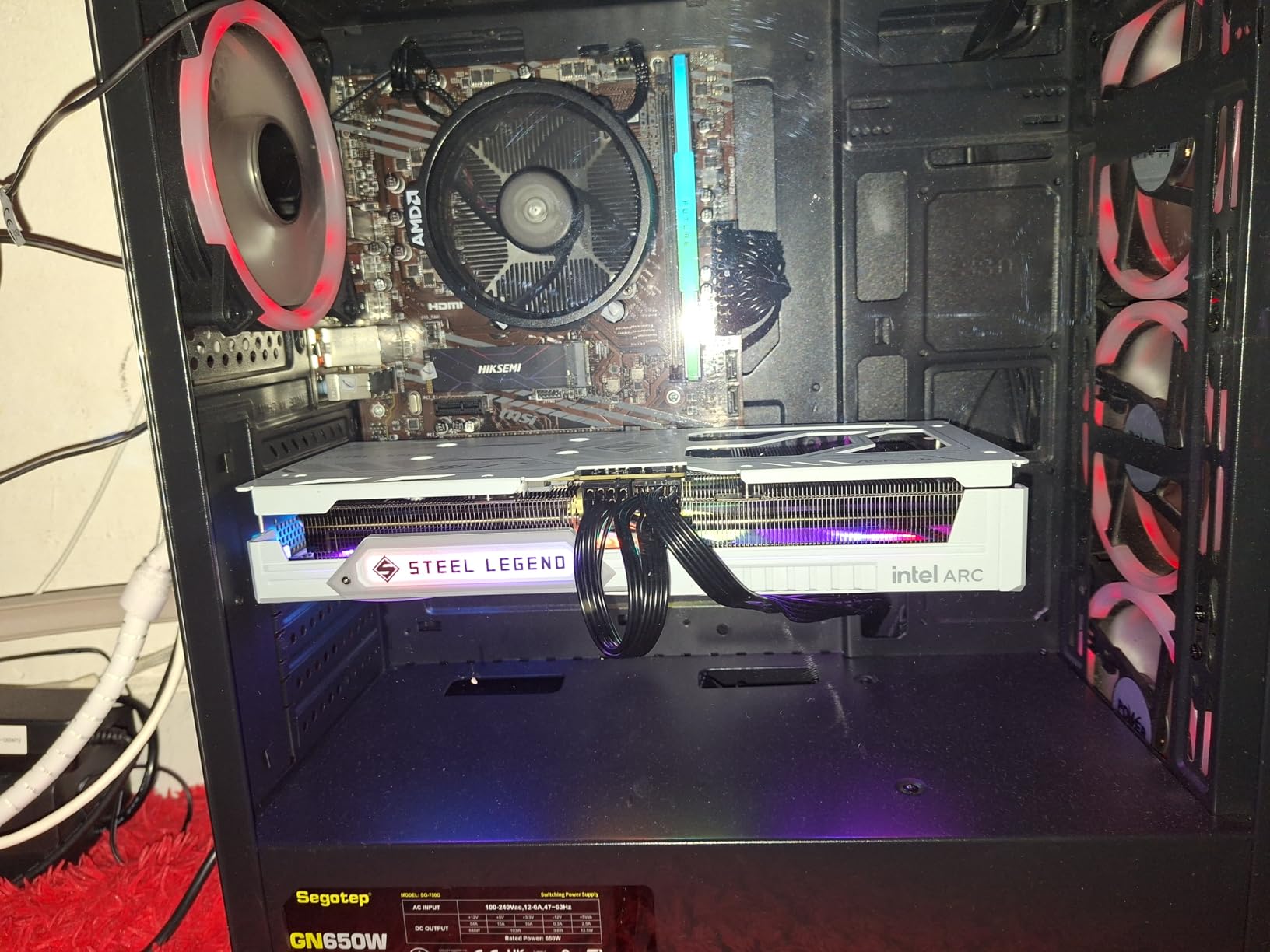 ASRock Intel Arc B580 Steel Legend 12GB OC Graphics Card, 2800 MHz GPU Clock, 12GB GDDR6, DisplayPort 2.1, HDMI 2.1a, Triple Fan Cooling, Polychrome SYNC customer photo 2