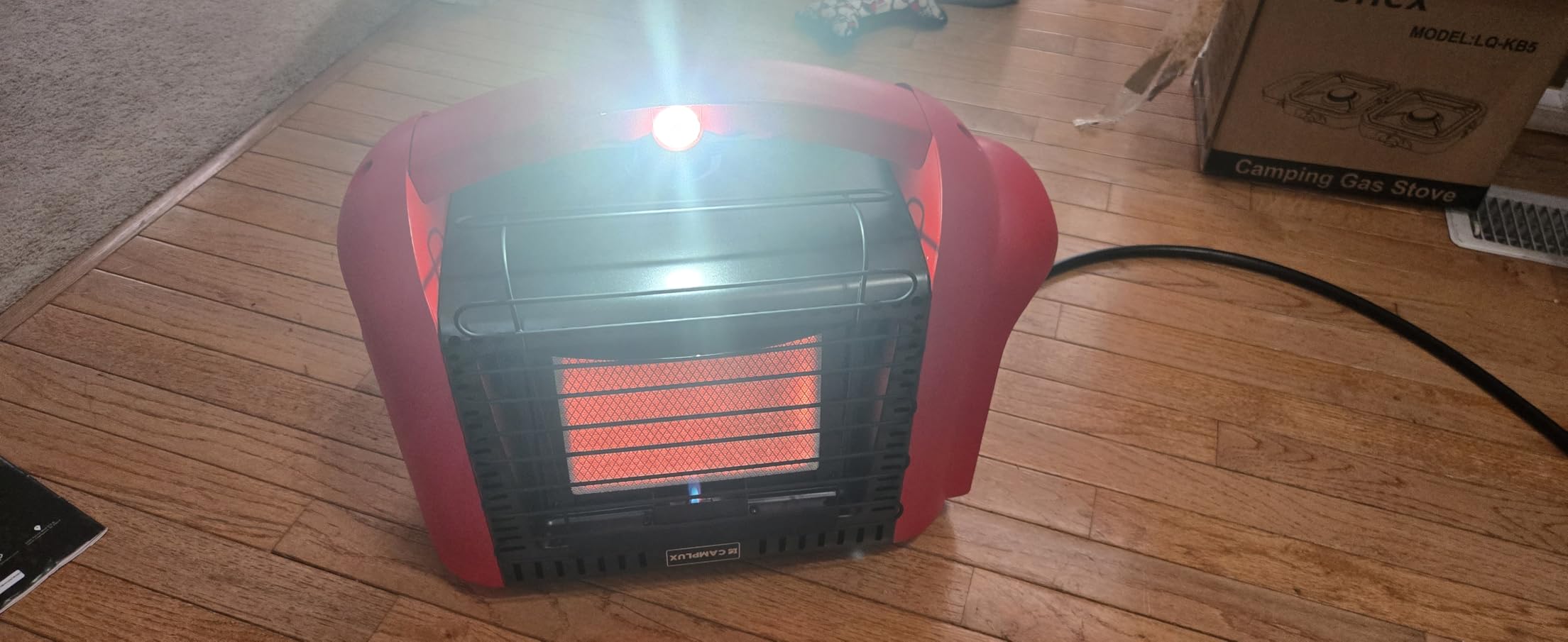 CAMPLUX Portable Propane Heater Outdoor and Indoor, 12000 BTU LP Gas Buddy Heater for Camping with ODS & Tip-over Protection customer photo 1