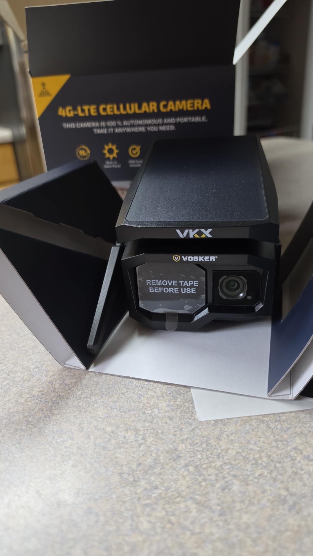 Vosker VKX Solar Powered 4G-LTE Outdoor Cellular Security Camera - No WiFi Needed, Motion Activated, Night Vision, SIM Card Included, IP65 Weather-Resistant, Photos & 15s Video Requests (2 Pack) customer photo 1