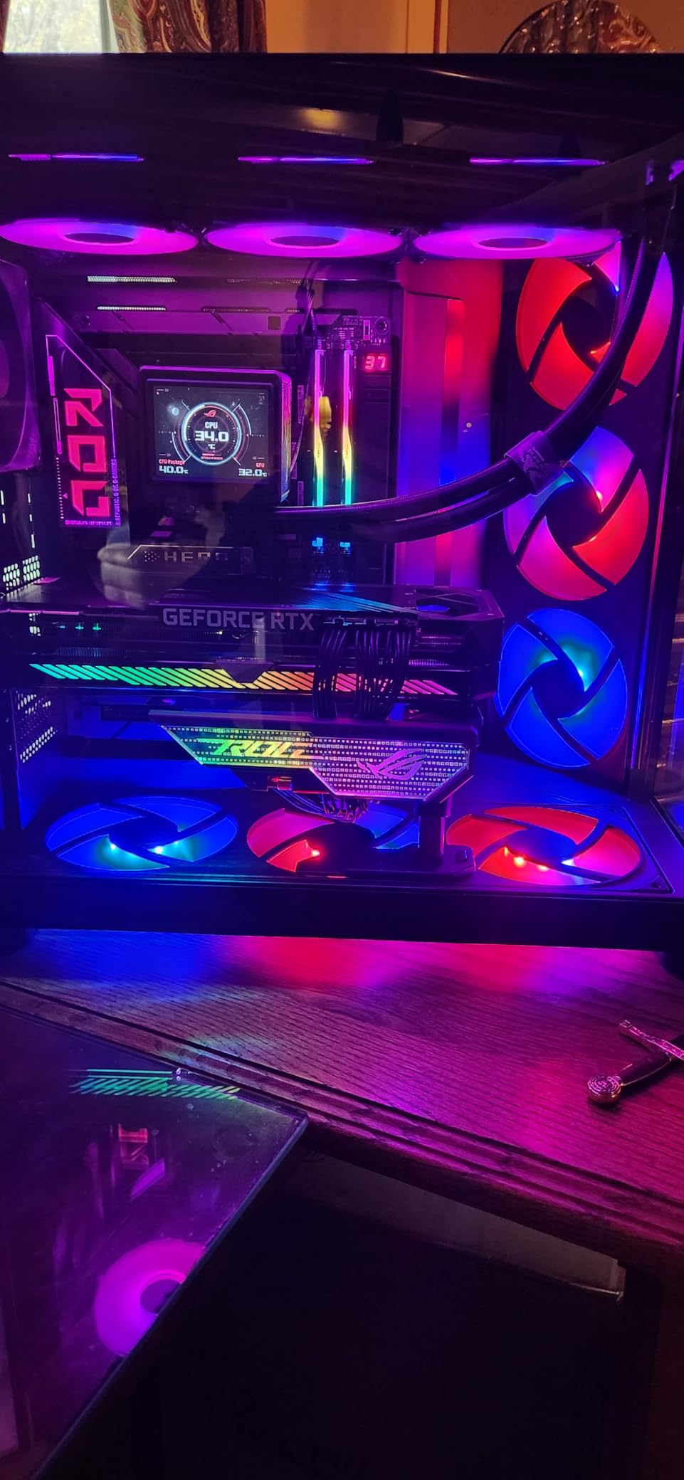 ASUS ROG RYUJIN III 360 ARGB Extreme All-in-one AIO CPU Liquid Cooler, AMD Ryzen 9000 & Intel Core Ultra Ready, Asetek Gen8 V2 Pump high Airflow Magnetic Fans; Customizable 3.5