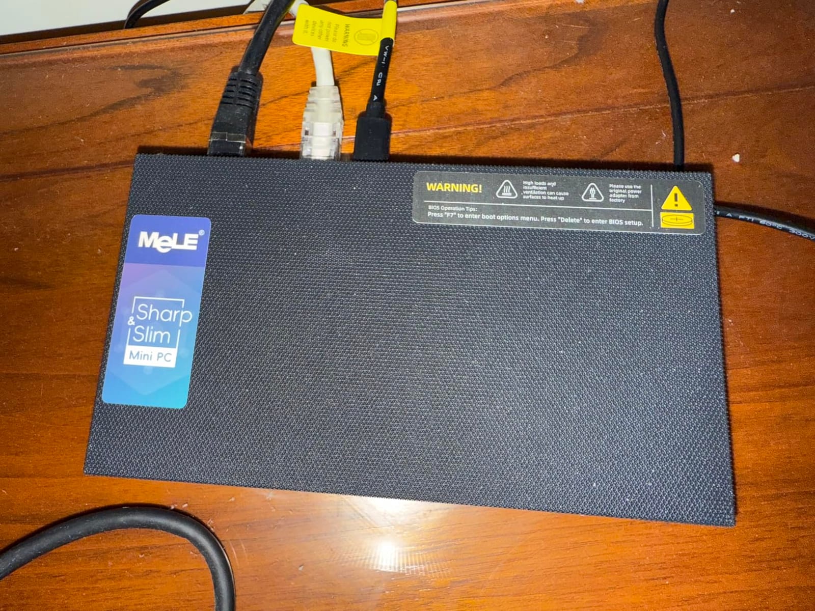 MeLE Business Grade QuieterDL Fanless N150 Mini PC Dual 2.5G LAN 8GB 128GB | 2 Intel I226-V LAN for Home Private NAS & Soft Router, Support HDMI + USB-C + DP1.4 4K Triple Display, WiFi5, Win11 Pro, 0dB customer photo 1