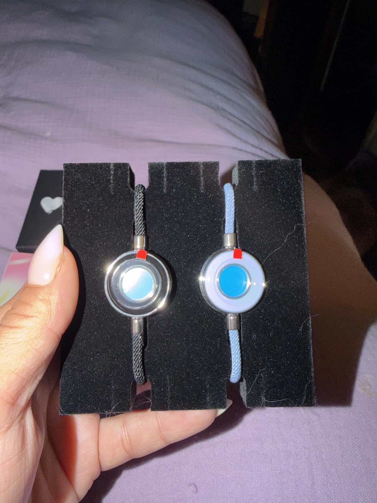 TOTWOO Long Distance Touch Bracelets for Couples, Smart Light & Vibration Jewelry customer photo 1