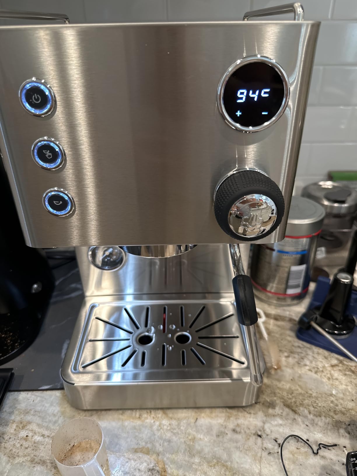 Turin Legato Espresso Machine | 58mm Portafilter, PID Temperature Control, Dual Boiler-Thermoblock System, Stainless Steel customer photo 1