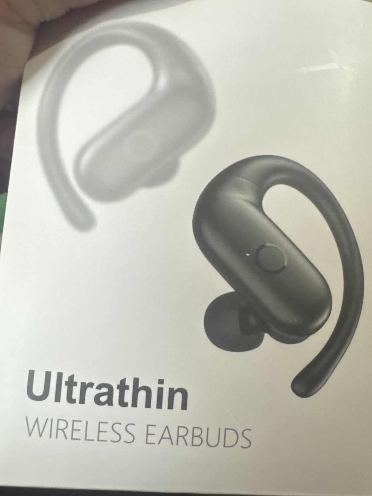 kurdene Wireless Earbuds Bluetooth Headphones Sport Over Ear Buds 60Hrs | Bluetooth 5.4 Earphones Redesigned Comfort Fit with Earhooks for Running,Meeting,Workout-Black customer photo 1