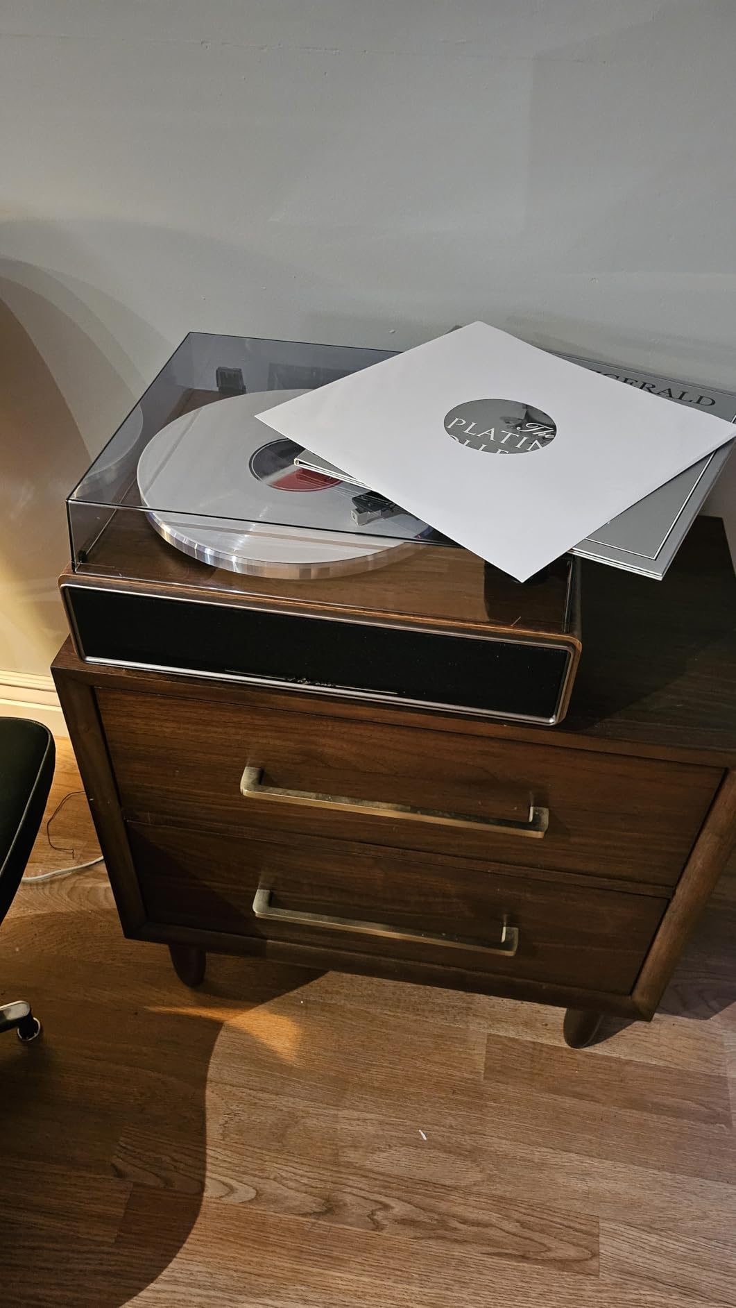 1 BY ONE HiFi Vinyl Record Player with Bluetooth Input, Piano Lacquer Grey | Built-in Speakers, AT-3600L Cartridge, Belt Drive Turntable, 33/45 RPM, Auto Stop, Phono Preamp, Anti-Vibration, RCA Output customer photo 2
