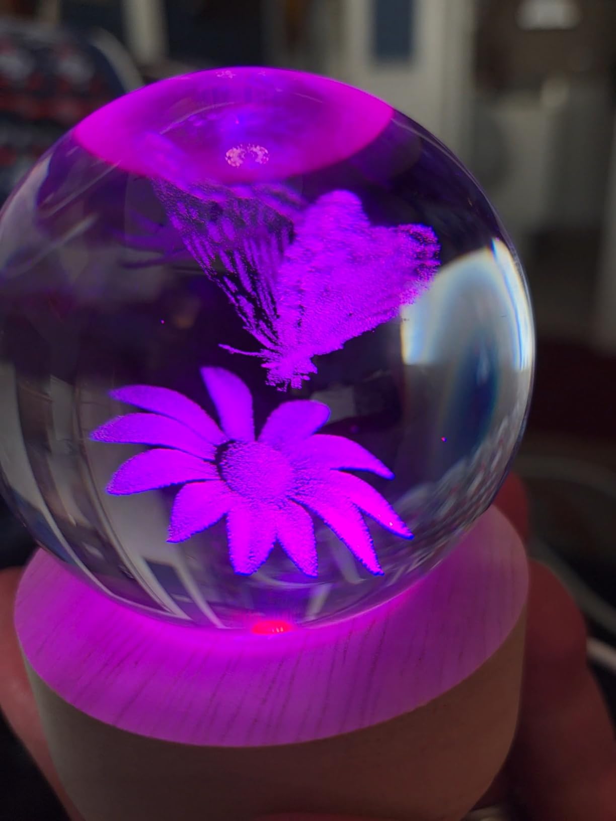 3D Cat Crystal Ball for Women Cat Lovers Gifts Decor | Cat Themed Gifts Cat Glass Ball for Birthday Mothers Day Christmas Birthday customer photo 2