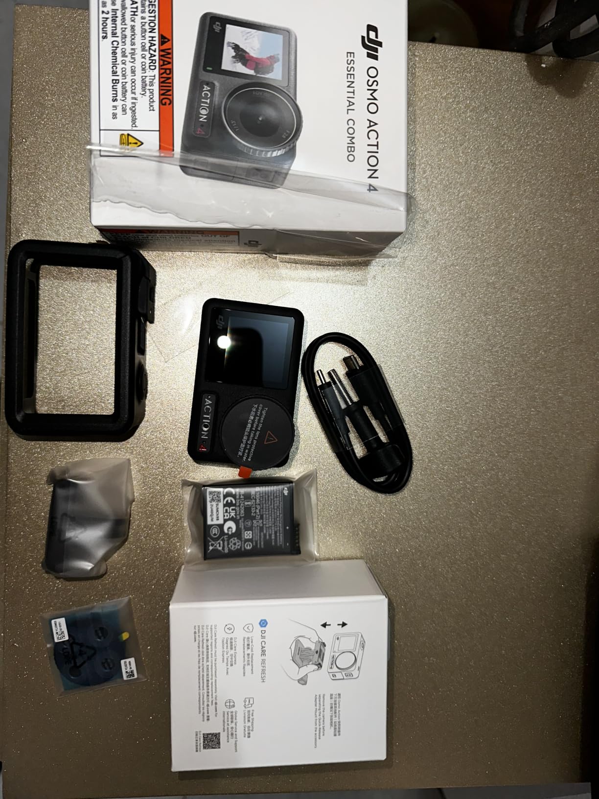 DJI Osmo Action 4 Essential Combo, Waterproof Action Camera | 1/1.3